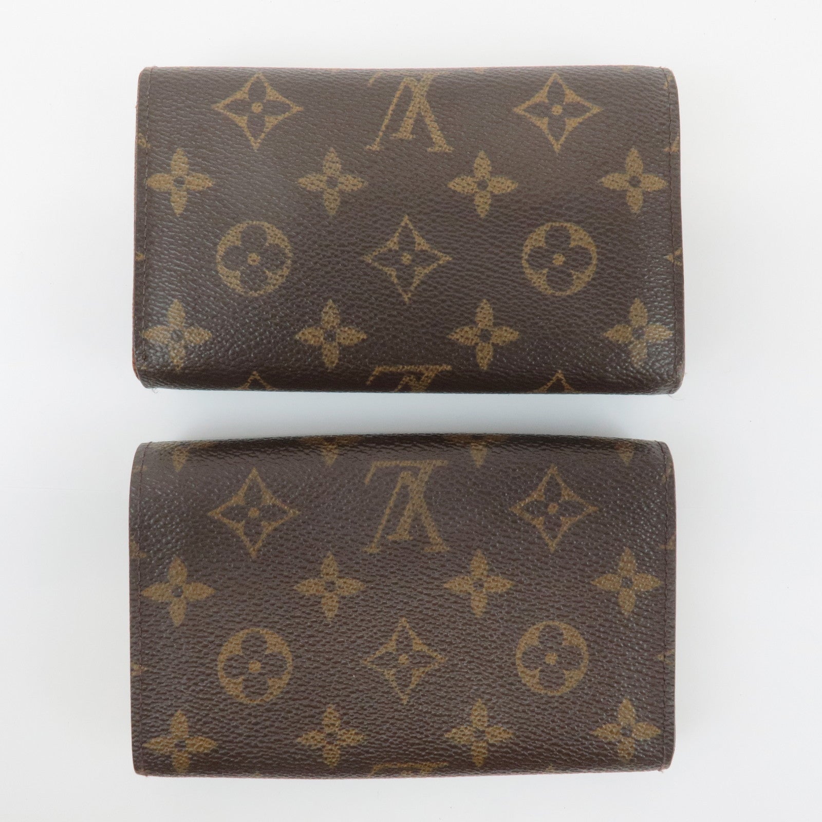 Louis Vuitton Set of 2 Monogram Portefeuille Tresor M61736 Used