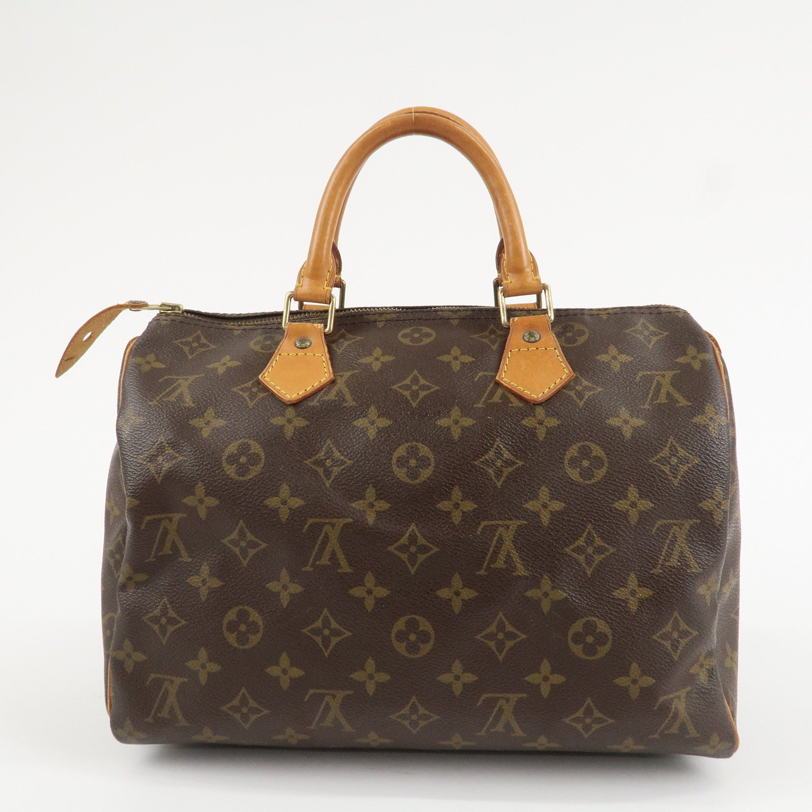 Louis Vuitton Monogram Speedy 30 Hand Bag Boston Bag M41108 Used