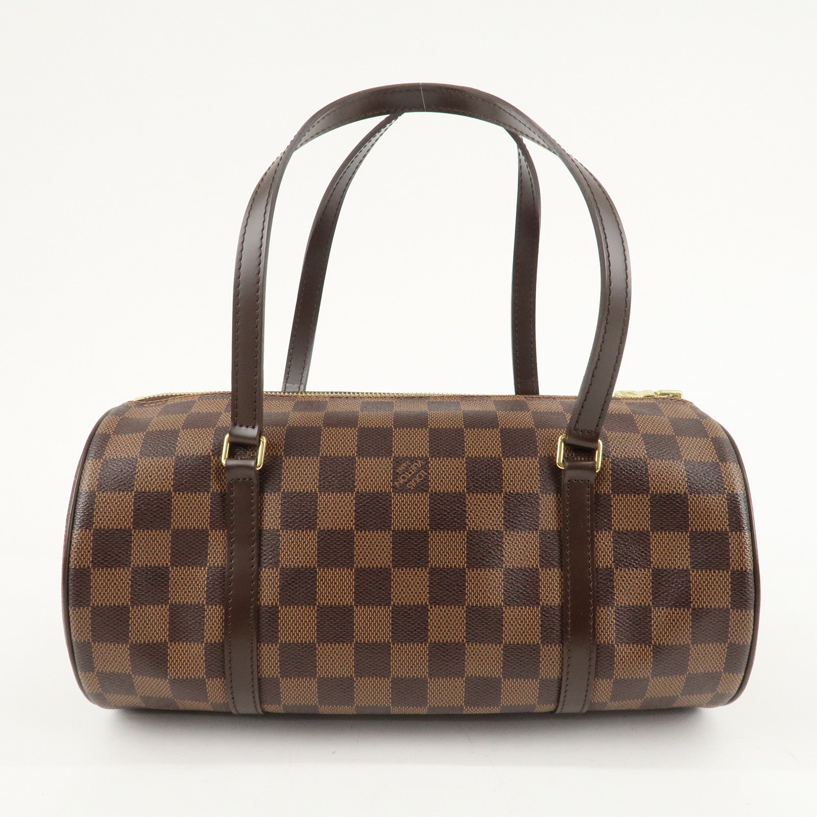 Louis Vuitton Damier Papillon 30 Hand Bag Pouch Brown N51303 Used