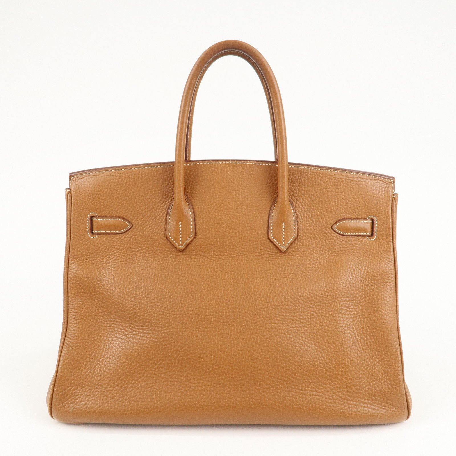 HERMES Taurillon Clemence Birkin 35 J stamped Gold Used