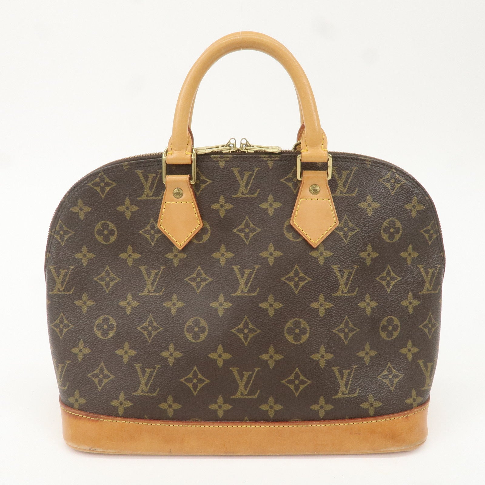 Louis Vuitton Monogram Alma Hand Bag Brown M51130