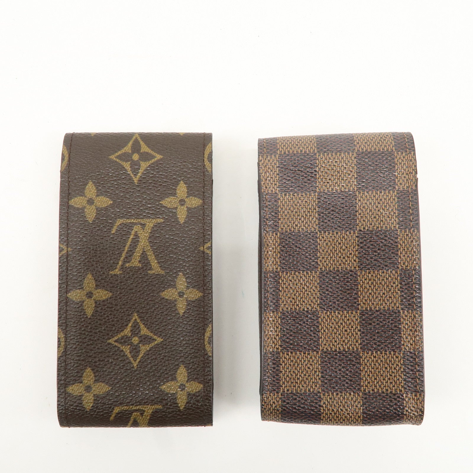 Louis Vuitton Set of 2 Etui Cigarette Case Brown M63024 N63024 Used