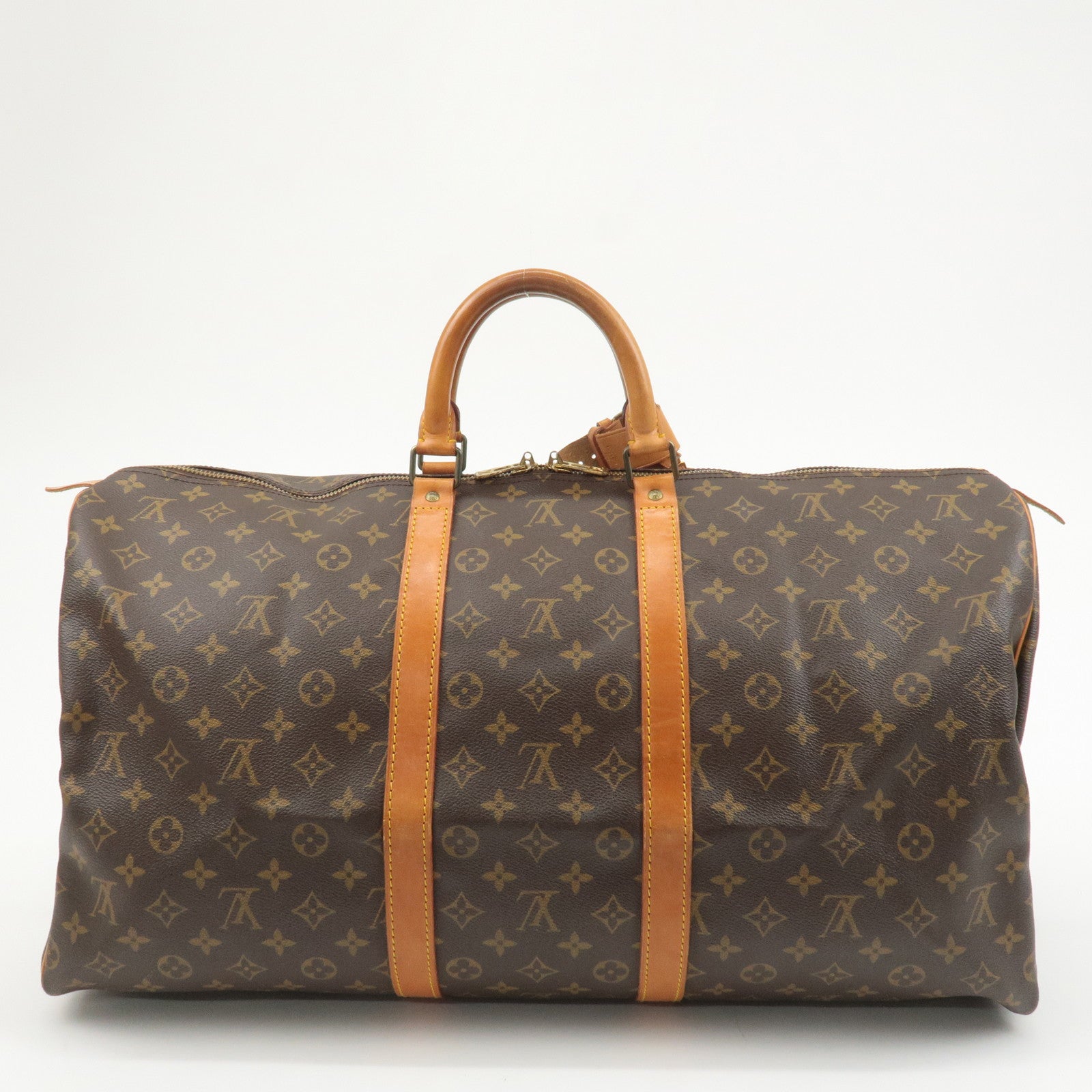 Louis Vuitton Monogram Keep All 55 Boston Bag Brown M41424