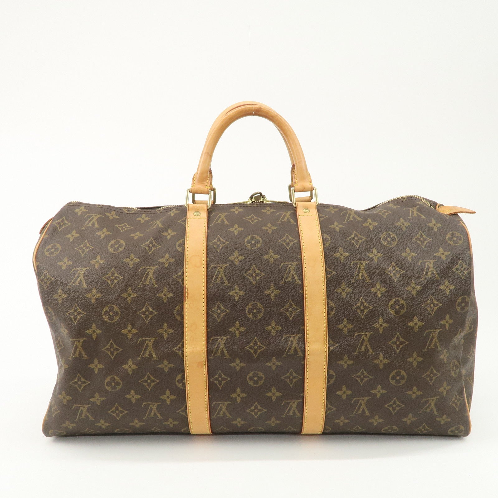 Louis Vuitton Monogram Keep All 50 Bag Boston Bag Brown M41426