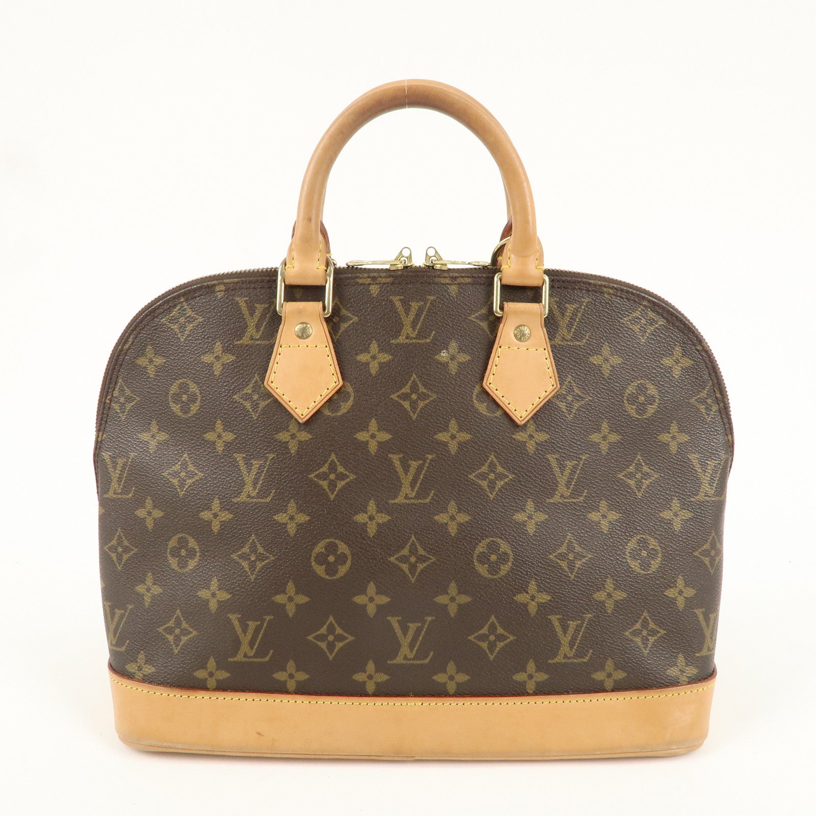 Louis Vuitton Monogram Alma Hand Bag Brown M51130