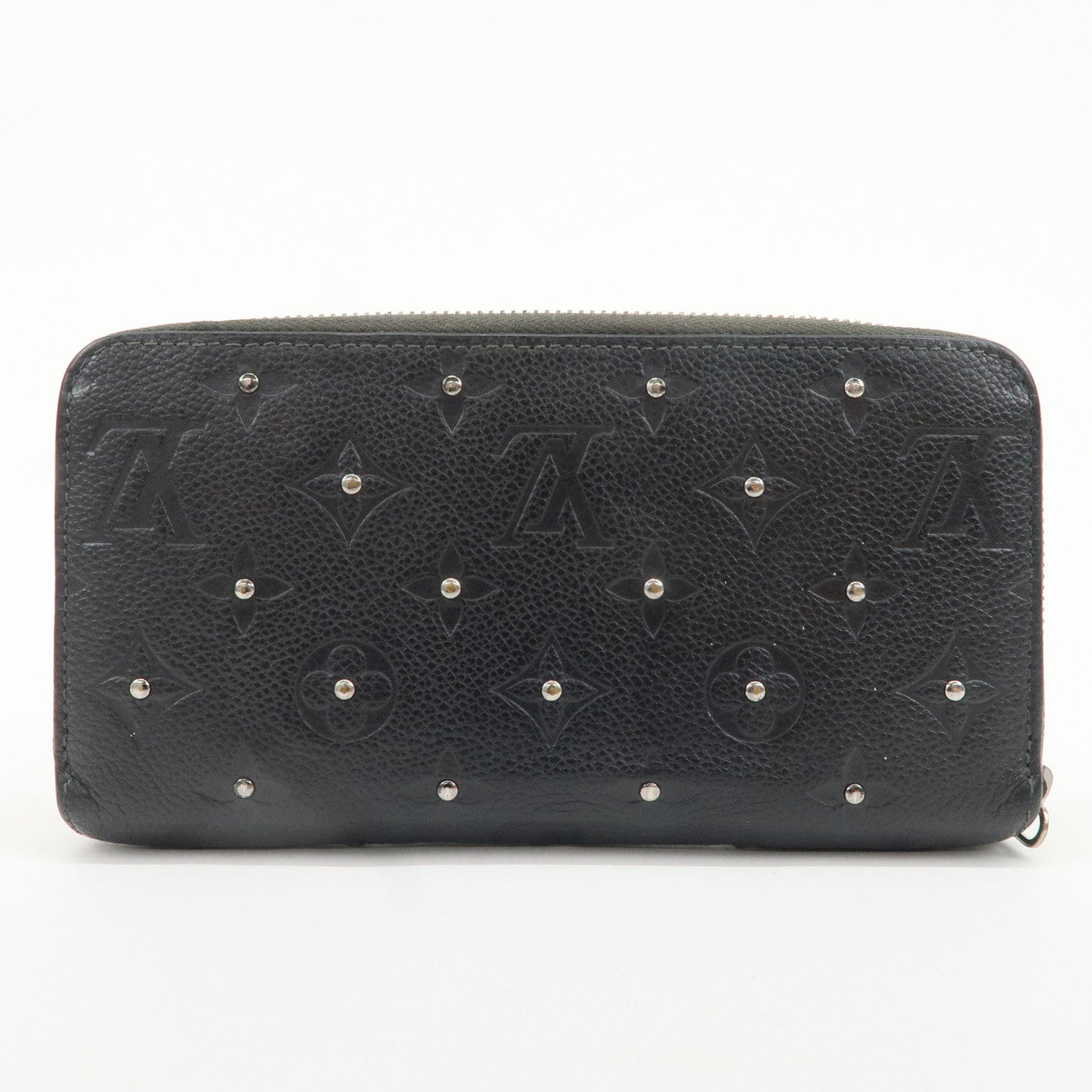 Louis Vuitton Monogram Empreinte Zippy Wallet Studs Noir Used