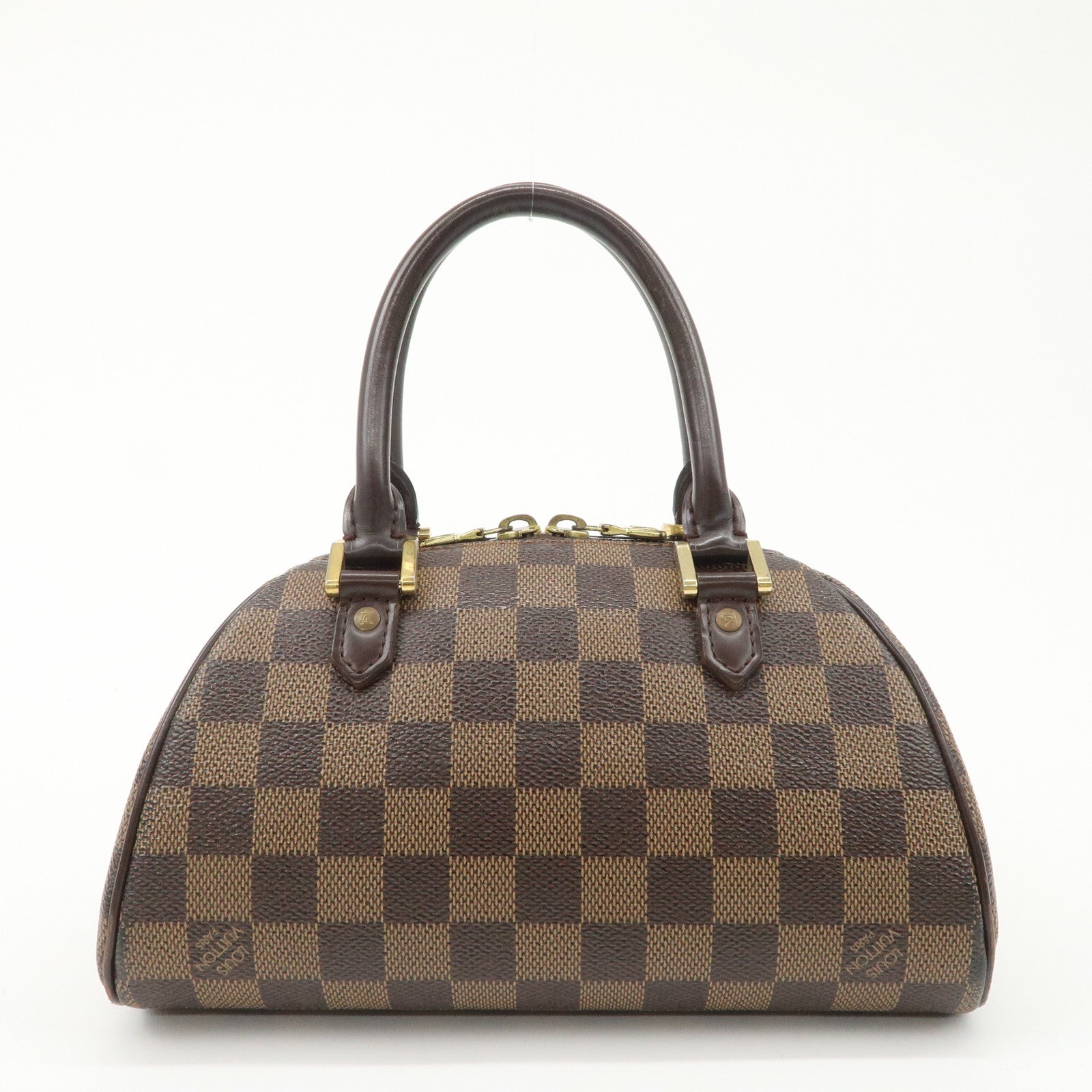 Louis Vuitton Damier Rivera Mini Hand Bag Damier Ebene N41436 Used