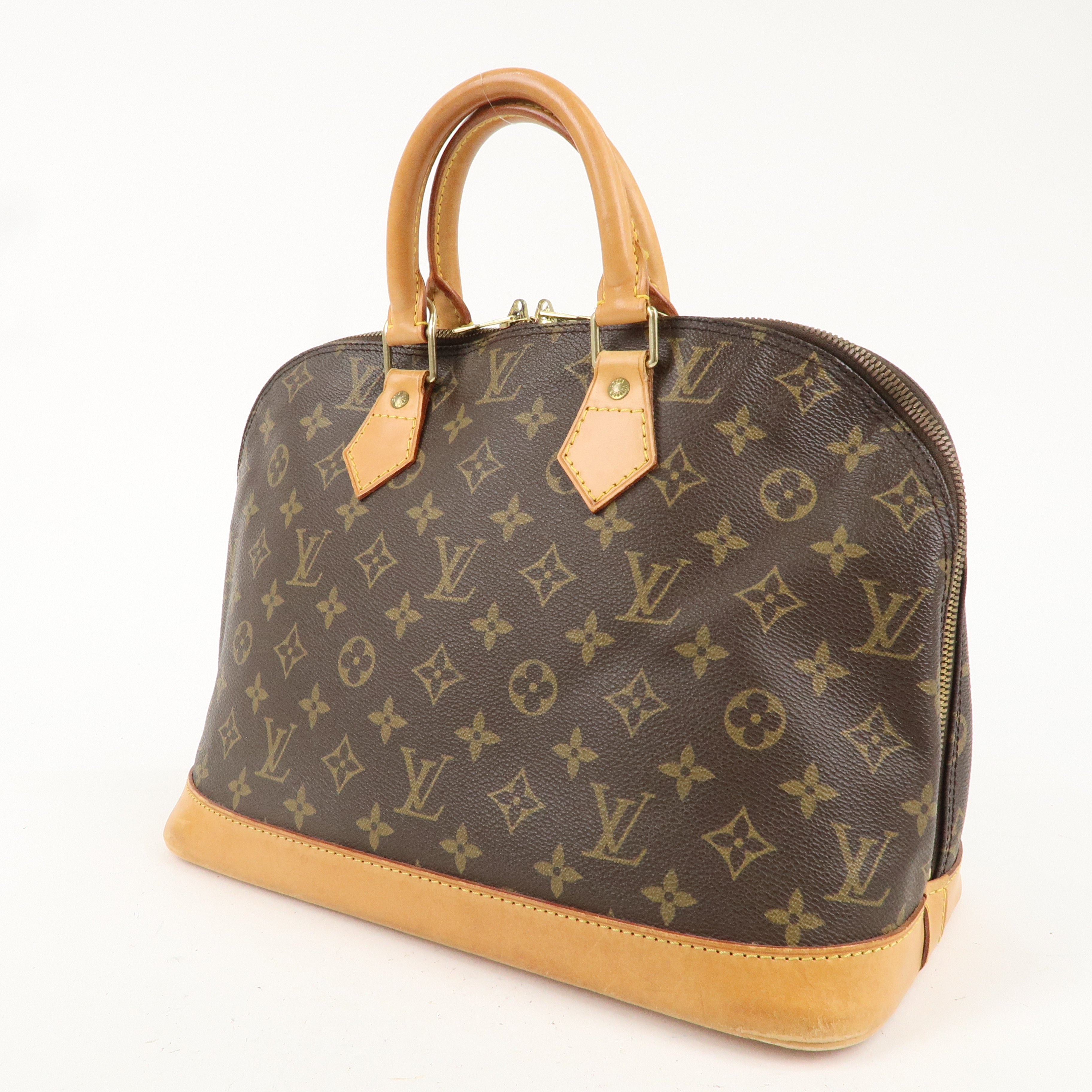 Louis Vuitton Monogram Alma Hand Bag Brown M51130