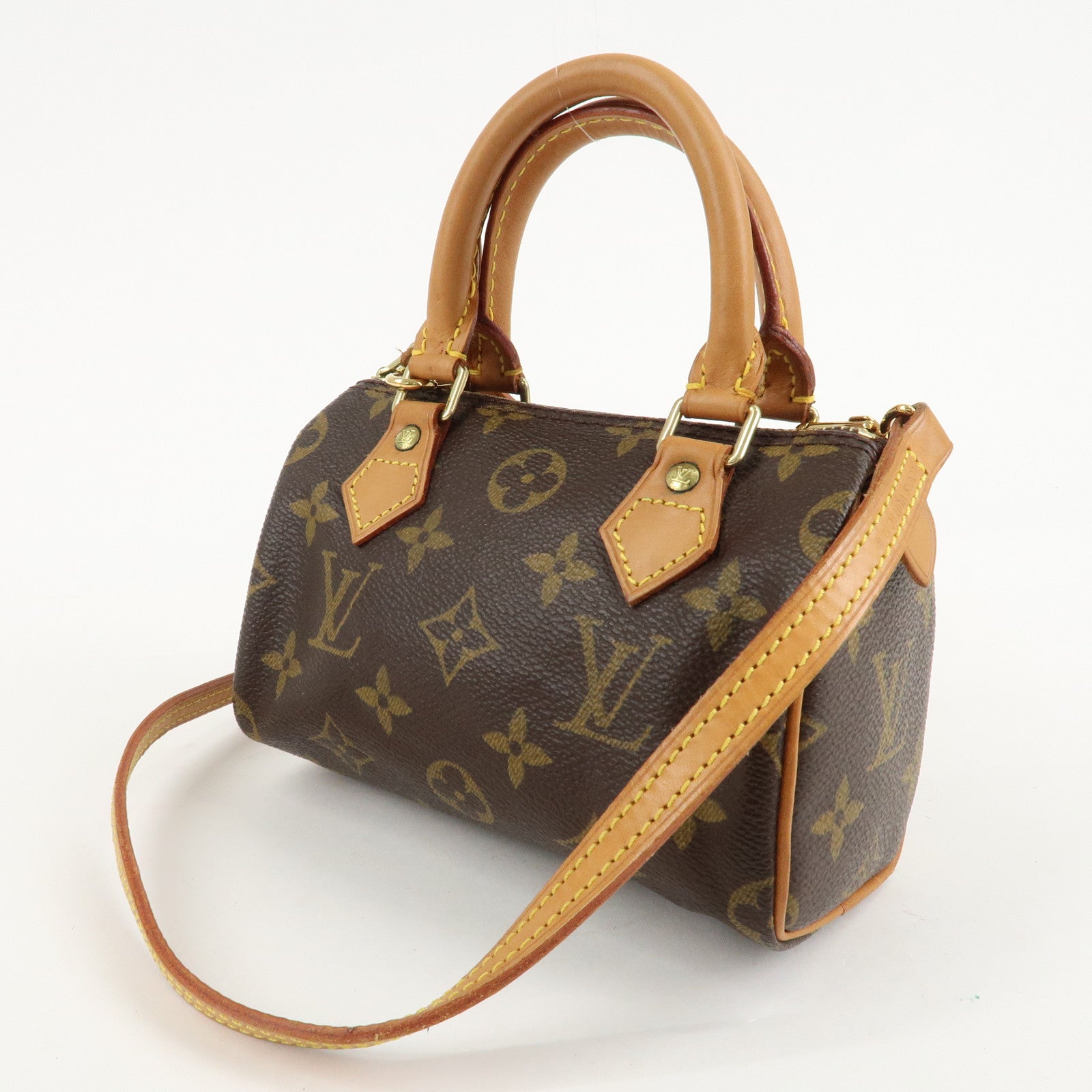 Louis Vuitton Monogram Mini Speedy 
Strap M41534 J00145 Used