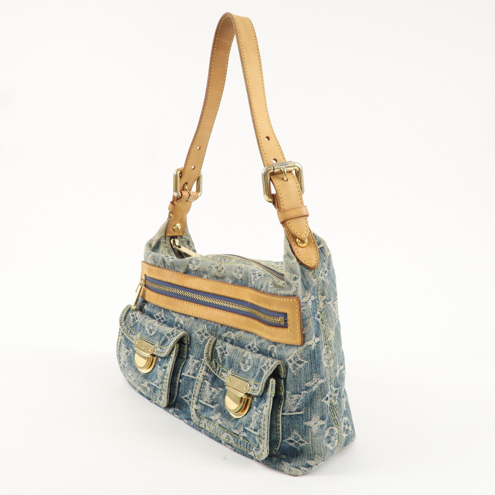 Louis Vuitton Monogram Denim Baggy PM Shoulder Bag M95049