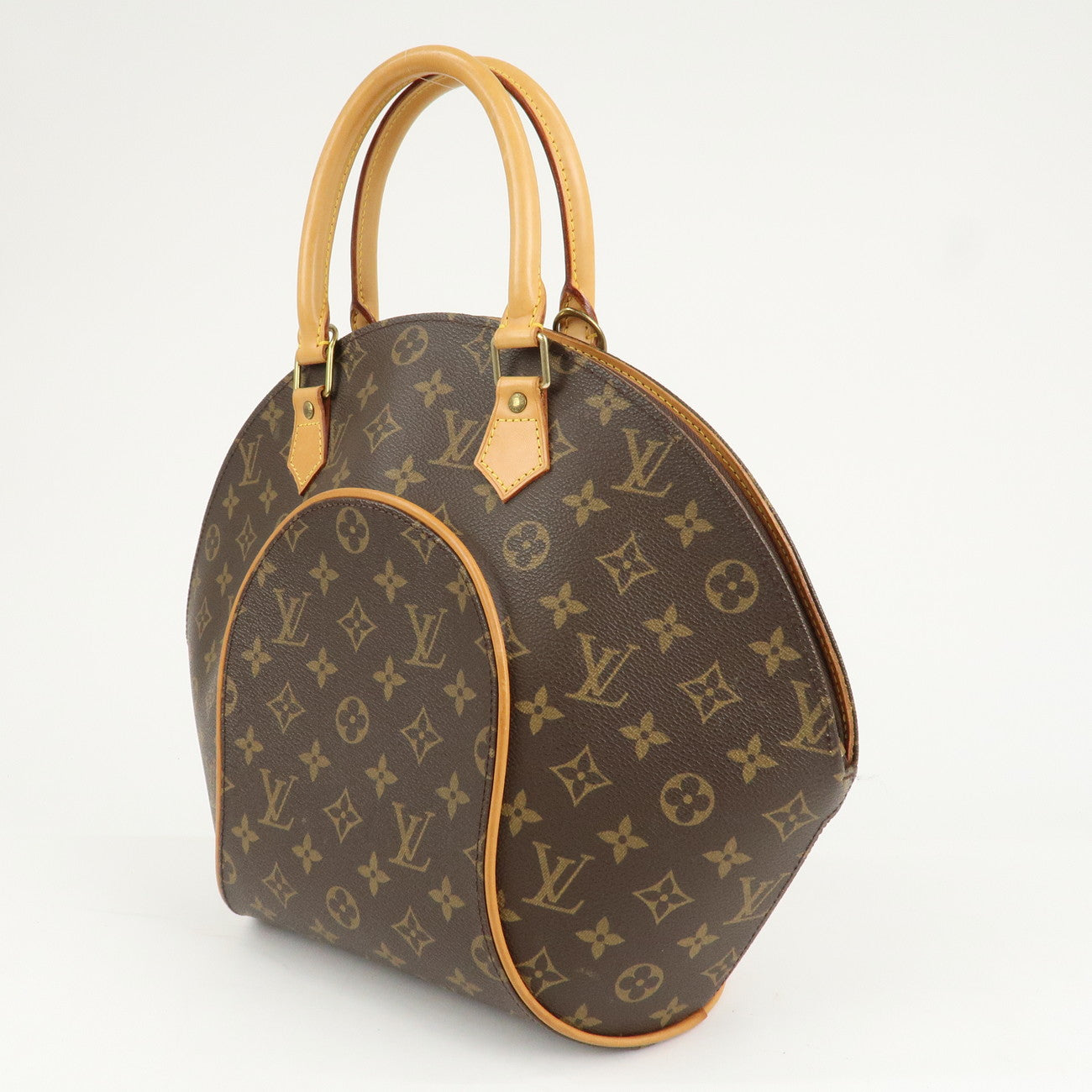 Louis Vuitton Monogram Ellipse MM Hand Bag Brown M51126 Used