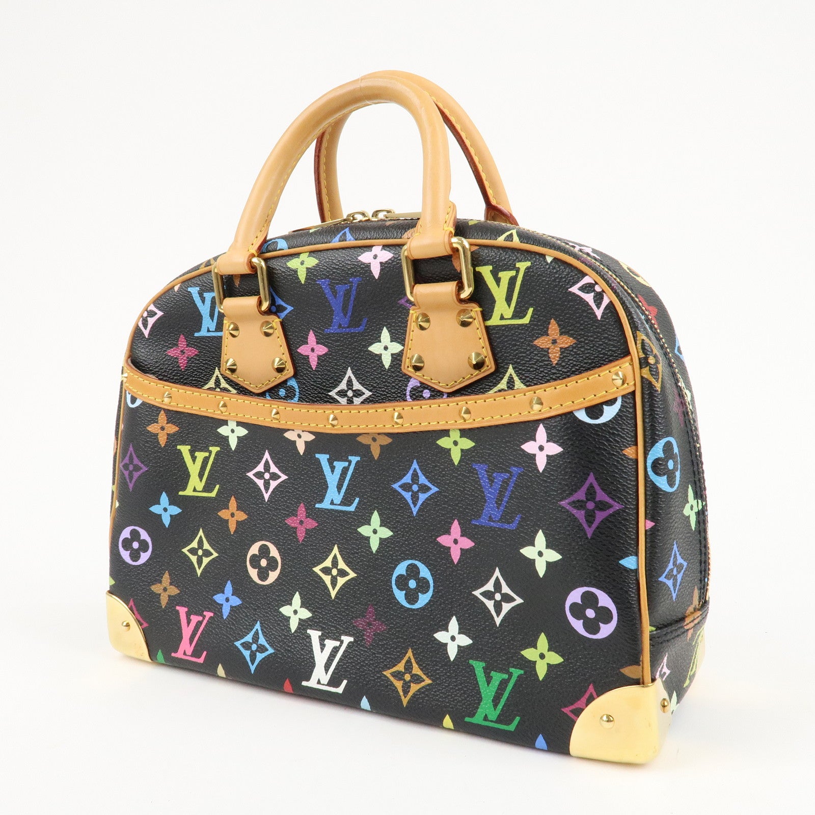 Louis Vuitton Monogram Multicolor Trouville Hand Bag M92662 Used