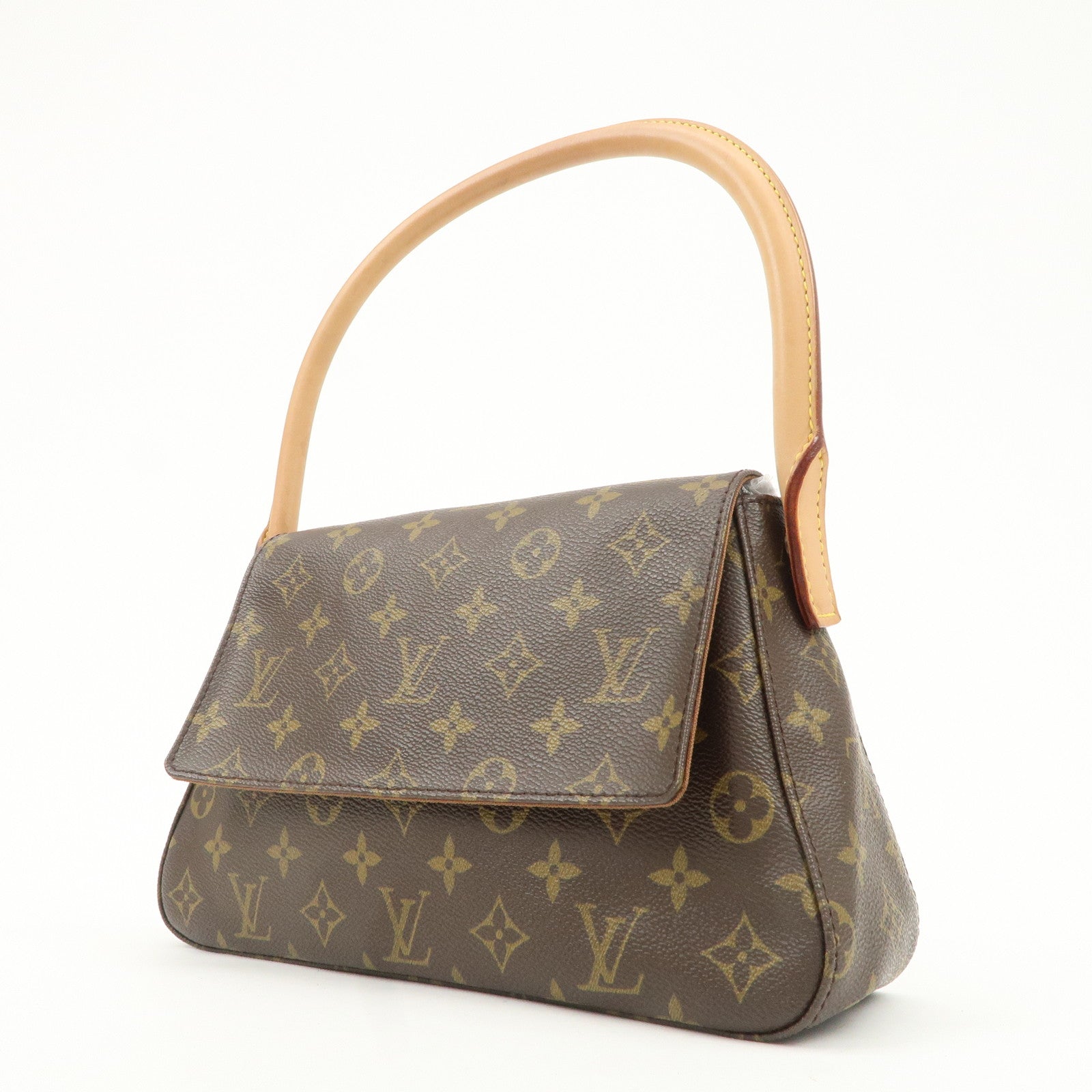 Louis Vuitton Monogram Mini Looping Shoulder Bag Hand Bag M51147 Used