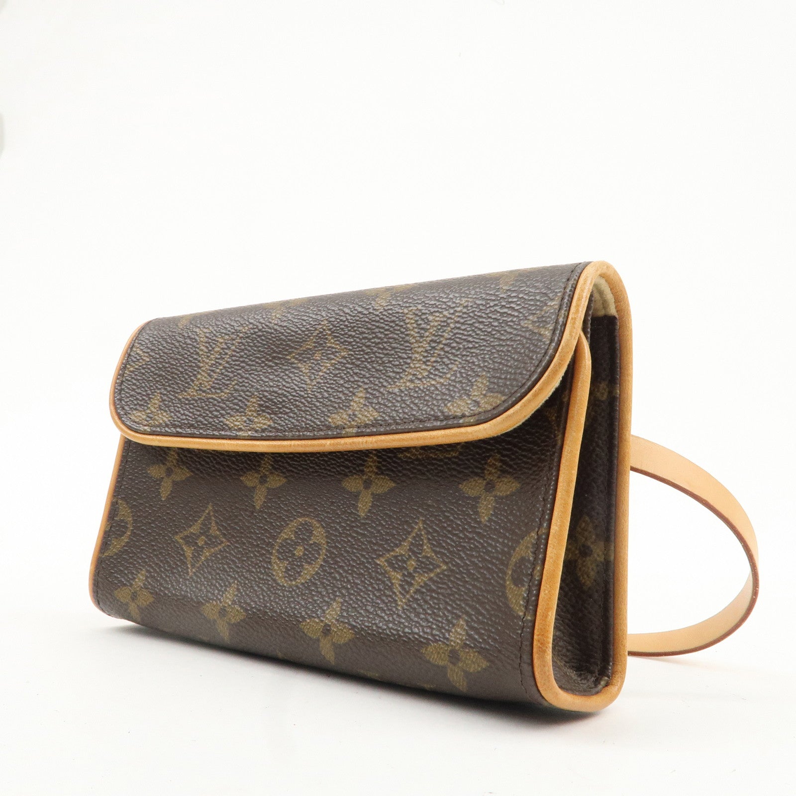 Louis Vuitton Monogram Pochette Florentine Waist Bag Belt S M51855 Used