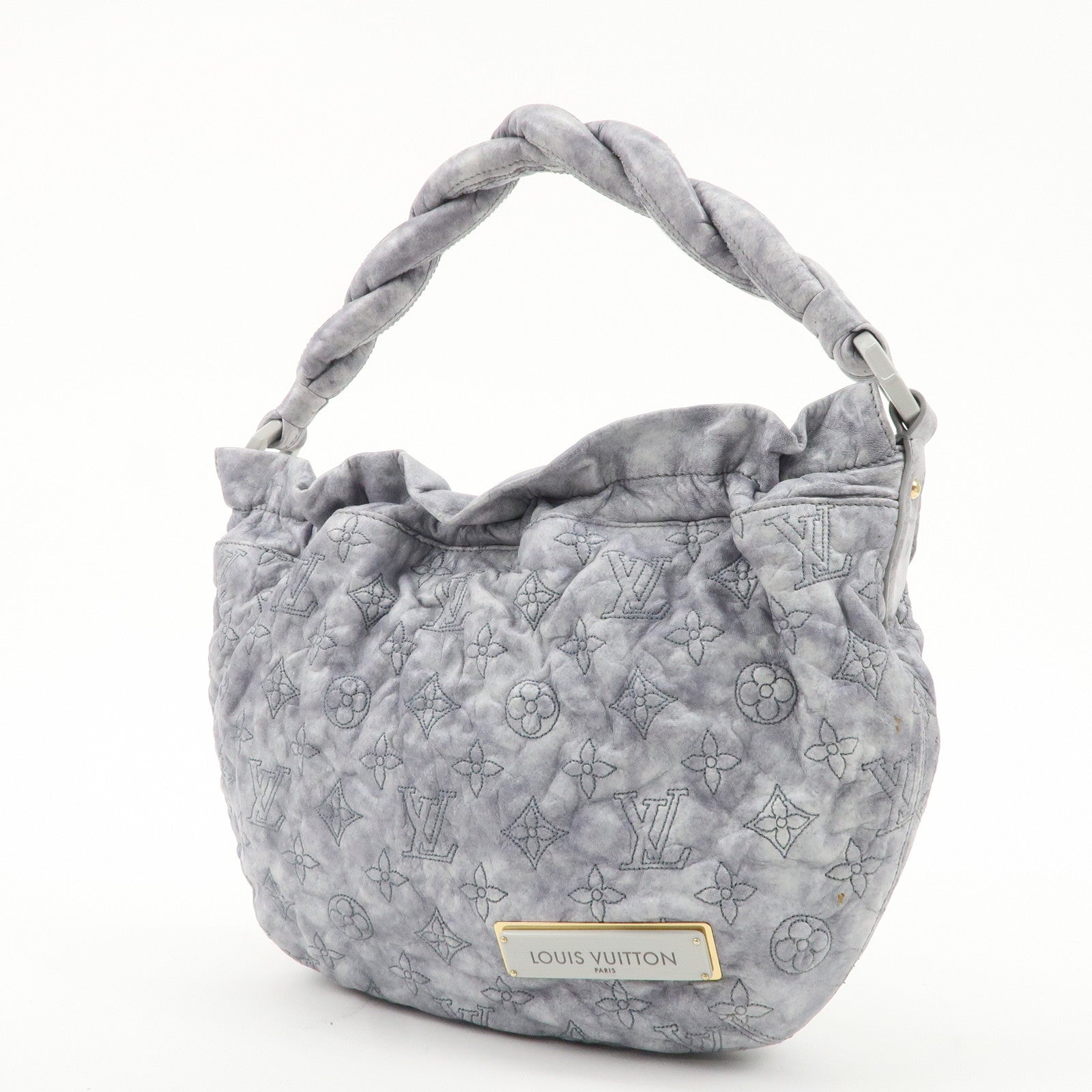 Louis Vuitton Monogram Olympe Nimbus PM Shoulder Bag M95475 Gray Used