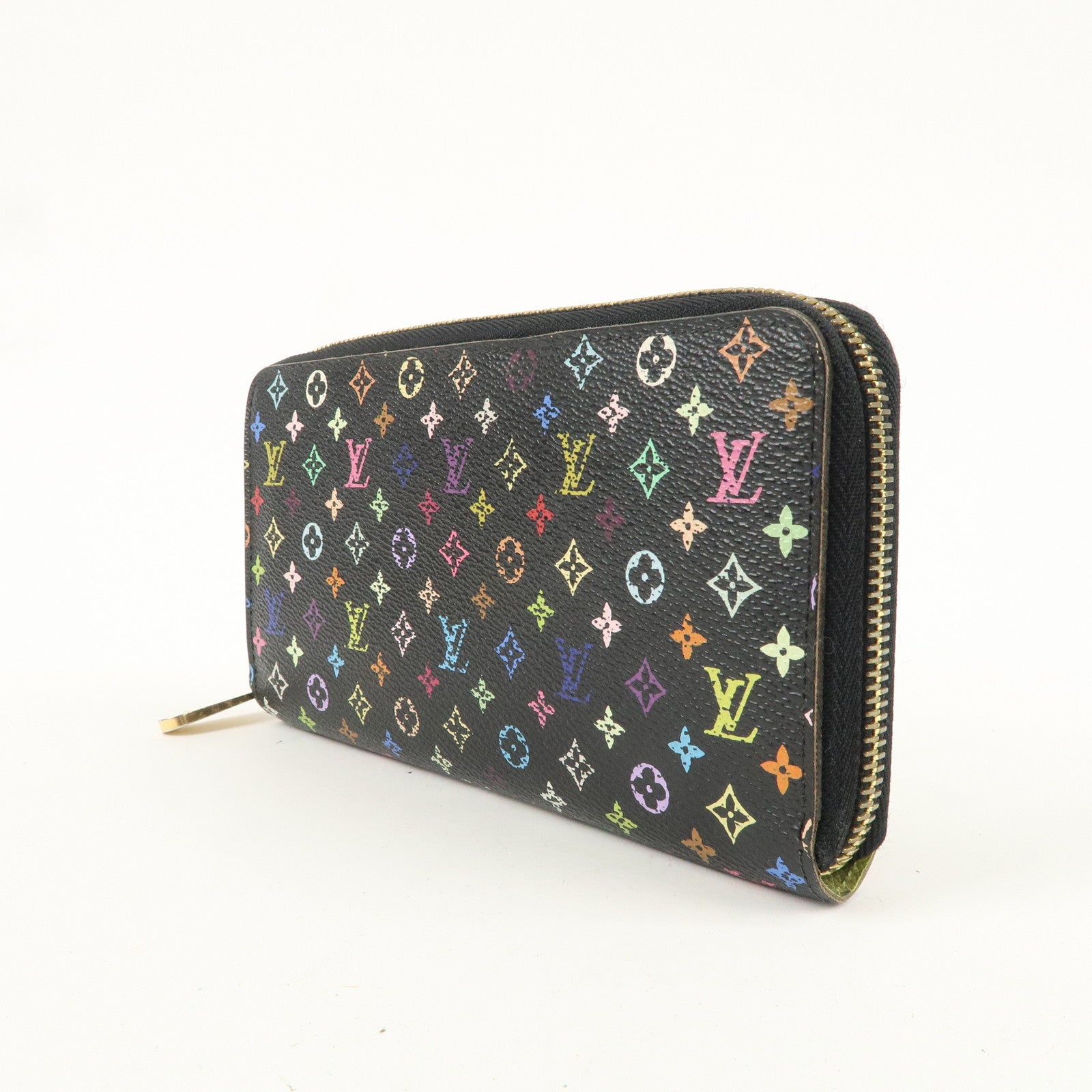 Louis Vuitton Monogram Multi Color Zippy Wallet Noir M60244