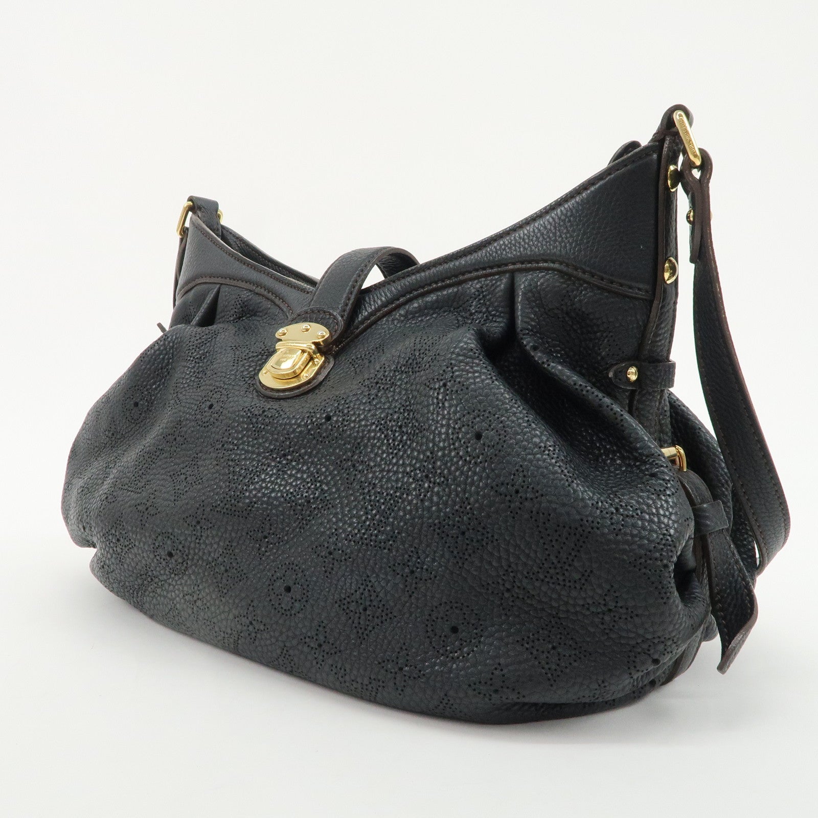 Louis Vuitton Monogram Mahina XS Shoulder Bag Black M95660