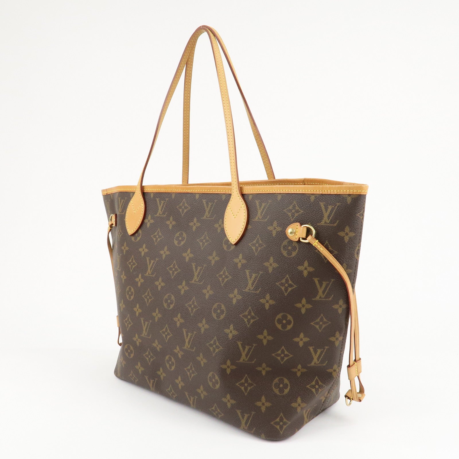 Louis Vuitton Monogram Neverfull MM Tote Bag Brown M40156 Used