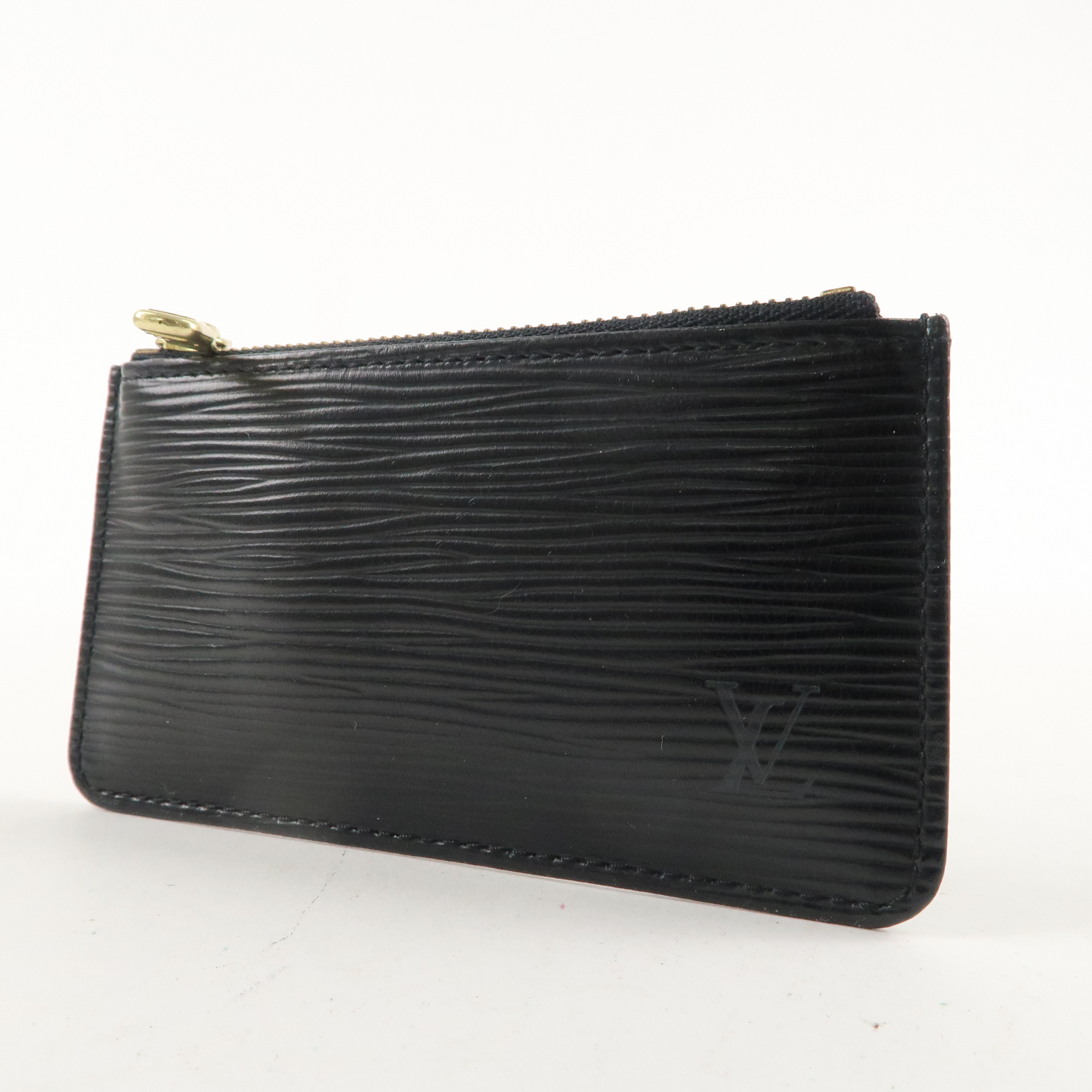 Louis Vuitton Epi Pochette Cles Coin Case Black Noir M63802