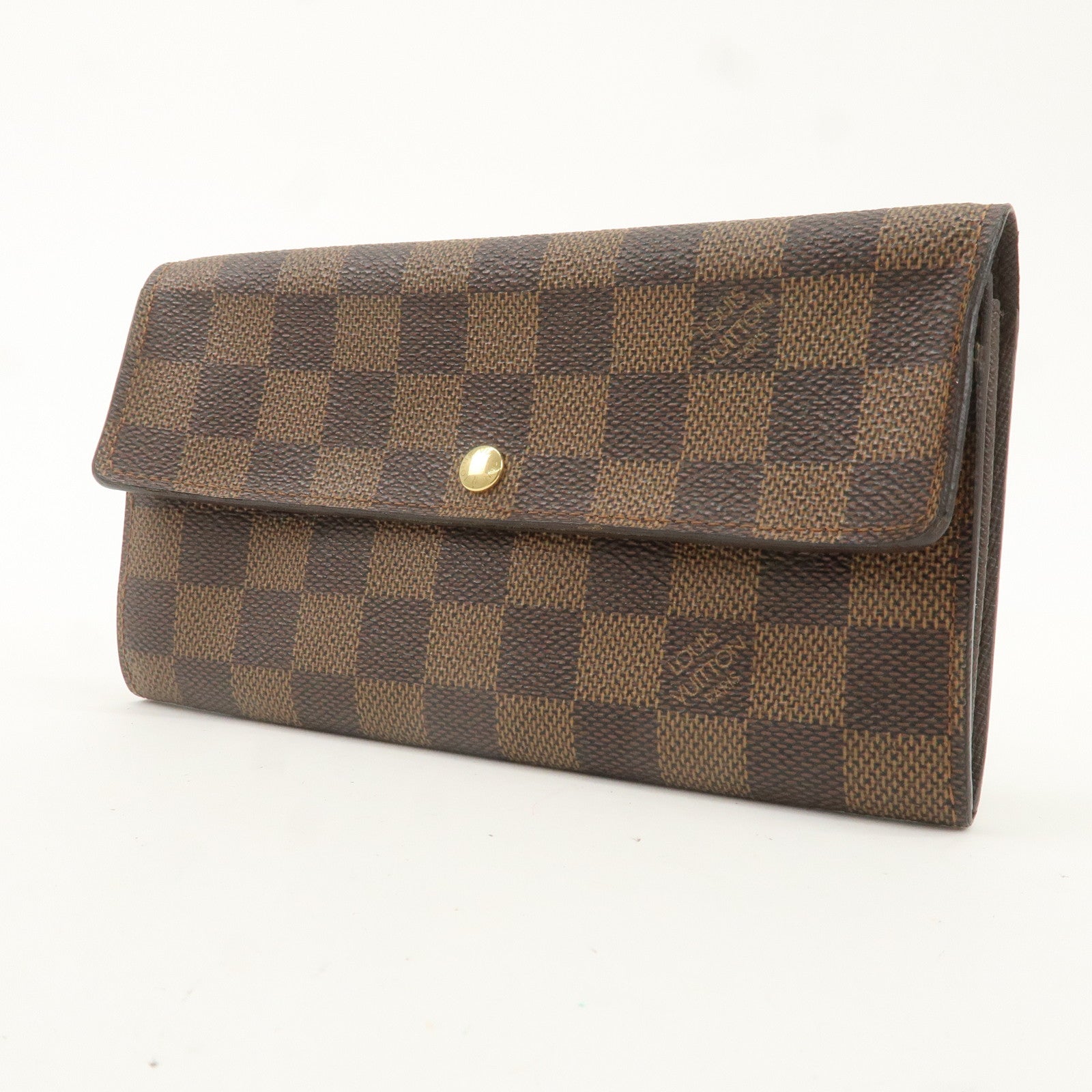 Louis Vuitton Damier Portefeuille Sarah Long Wallet Brown N61734