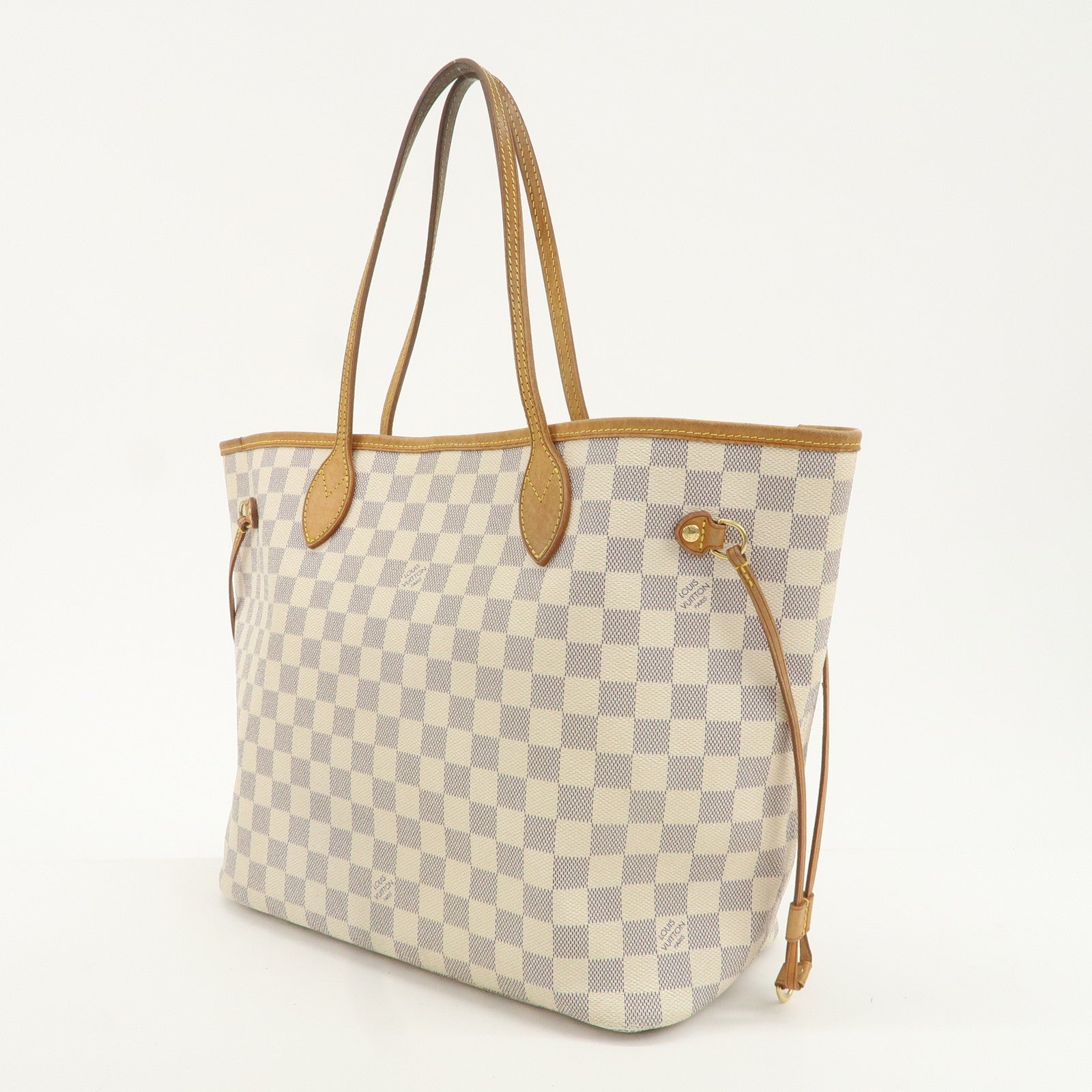 Louis Vuitton Damier Azur Neverfull MM Tote Bag N51107 Used