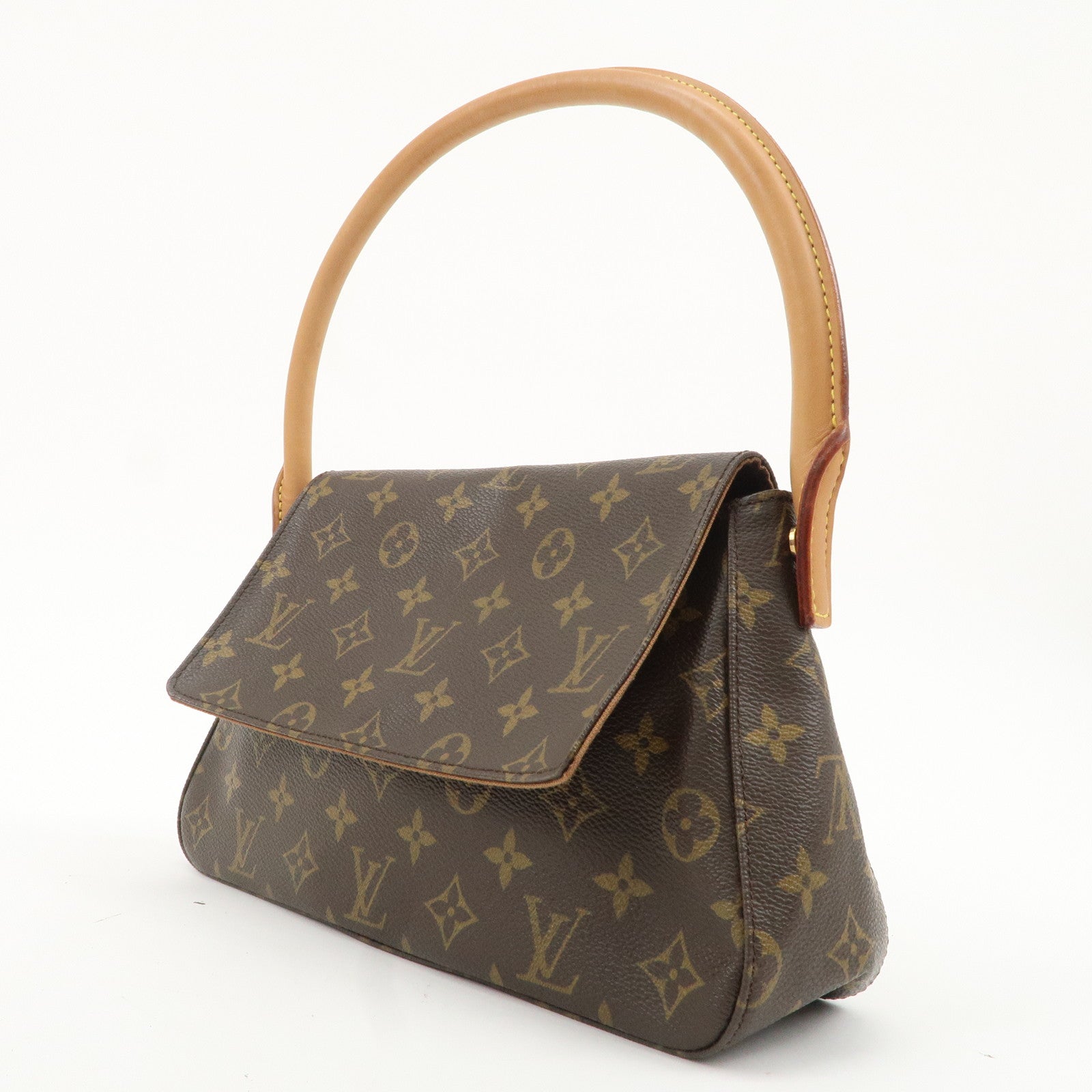 Louis Vuitton Monogram Mini Looping Shoulder Bag Hand Bag M51147 Used