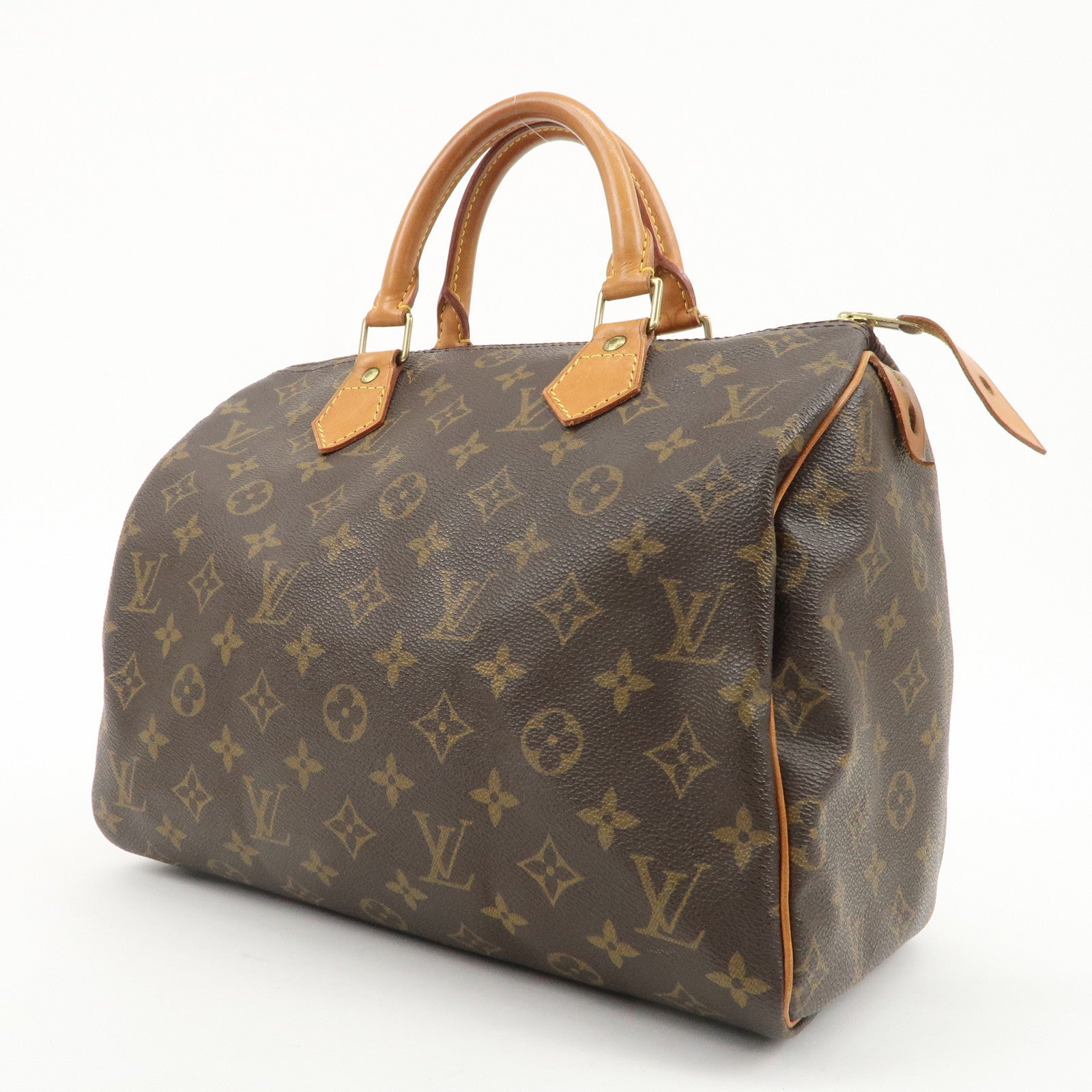 Louis Vuitton Monogram Speedy 30 Hand Bag Boston Bag M41108 Used