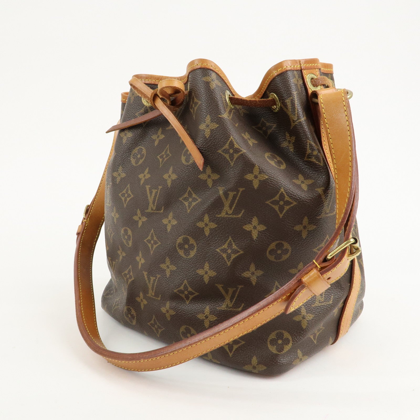 Louis Vuitton Monogram Petit Noe Shoulder Bag Brown M42226 Used