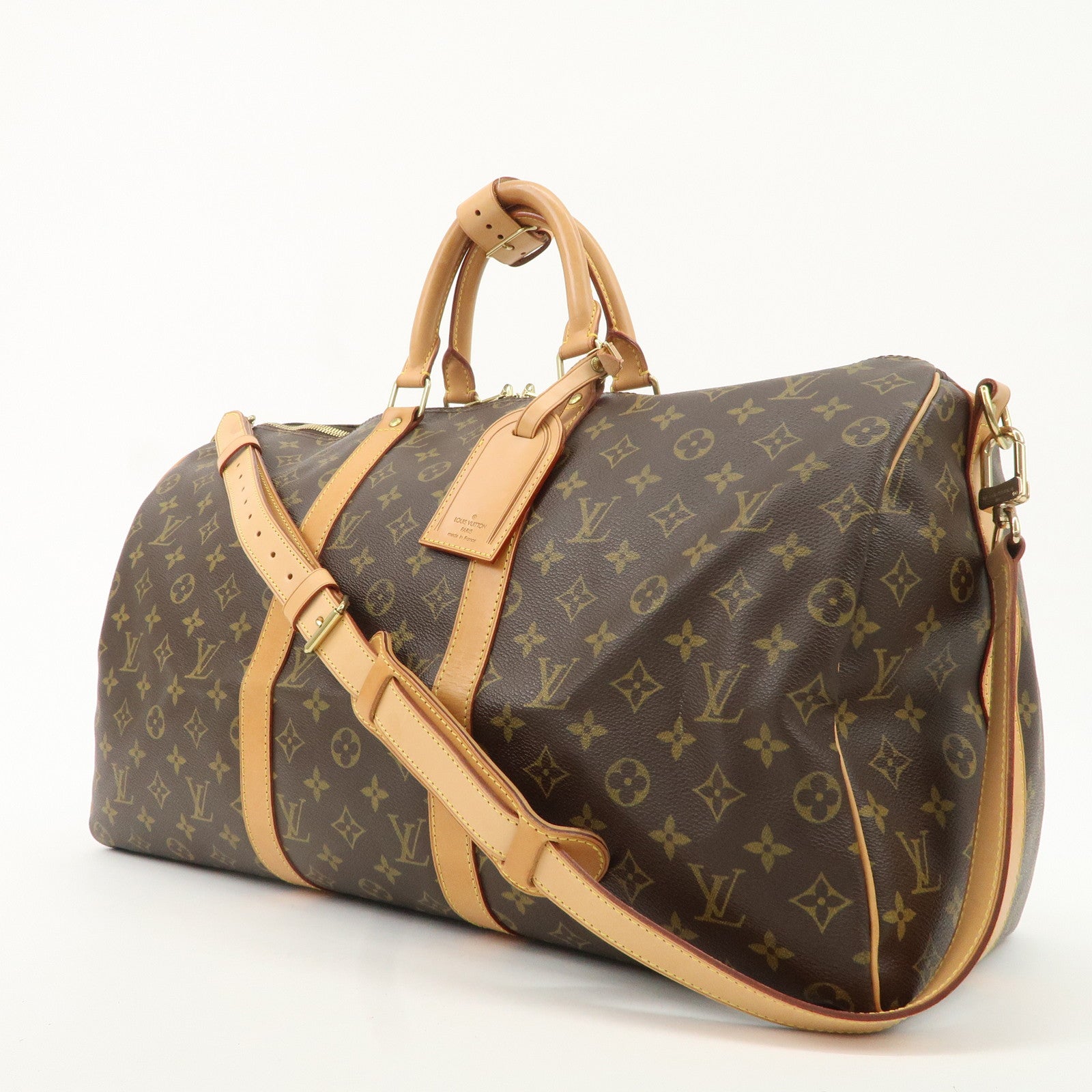 Louis Vuitton Monogram Keep All Bandouliere 50 Boston Bag M41416 Used