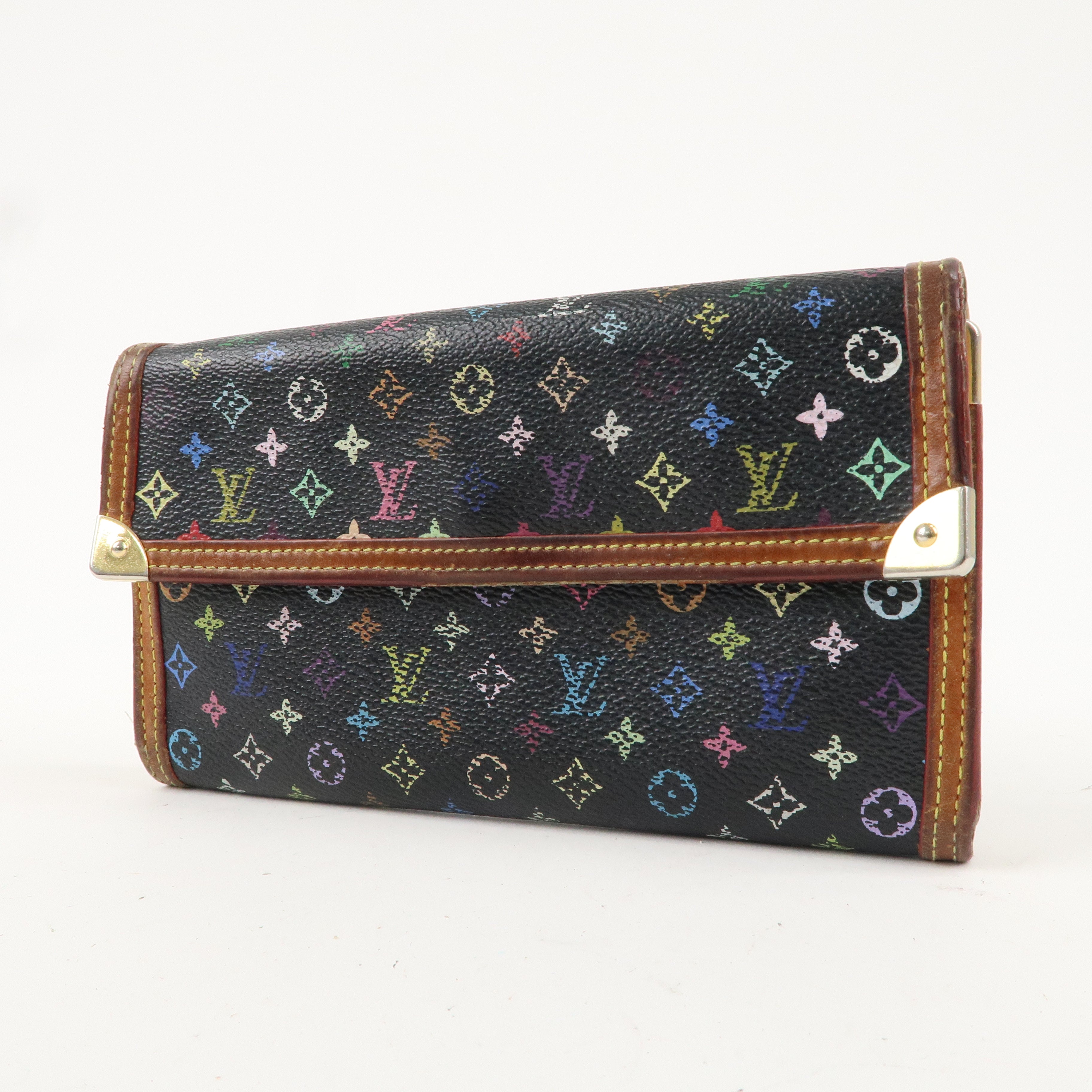 Louis Vuitton Monogram Multicolor Set of 2 Wallet M92658 M92984