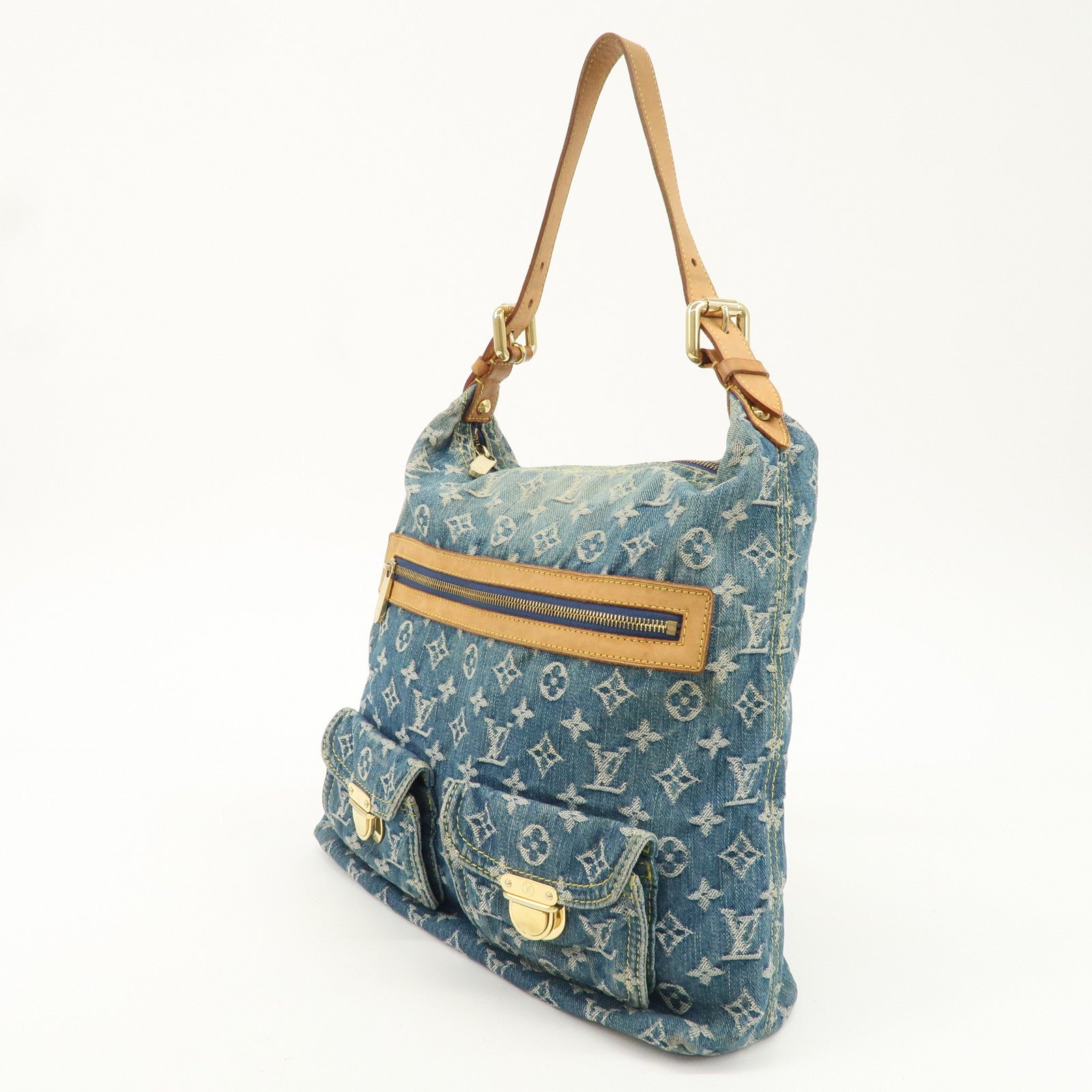 Louis Vuitton Monogram Denim Baggy GM Shoulder Bag M95048