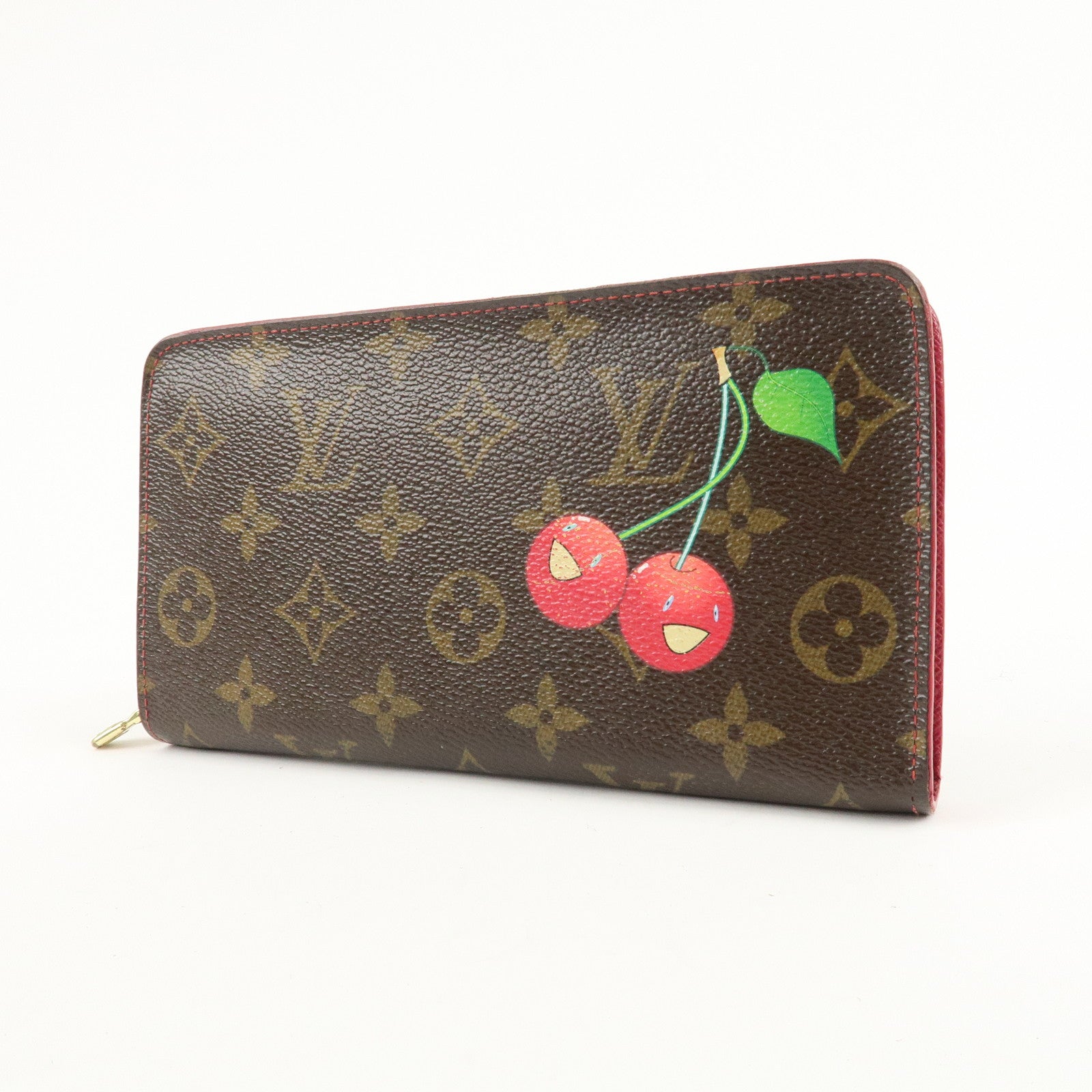 Louis Vuitton Monogram Cherry Porte Monnaie Zip Long Wallet M95006