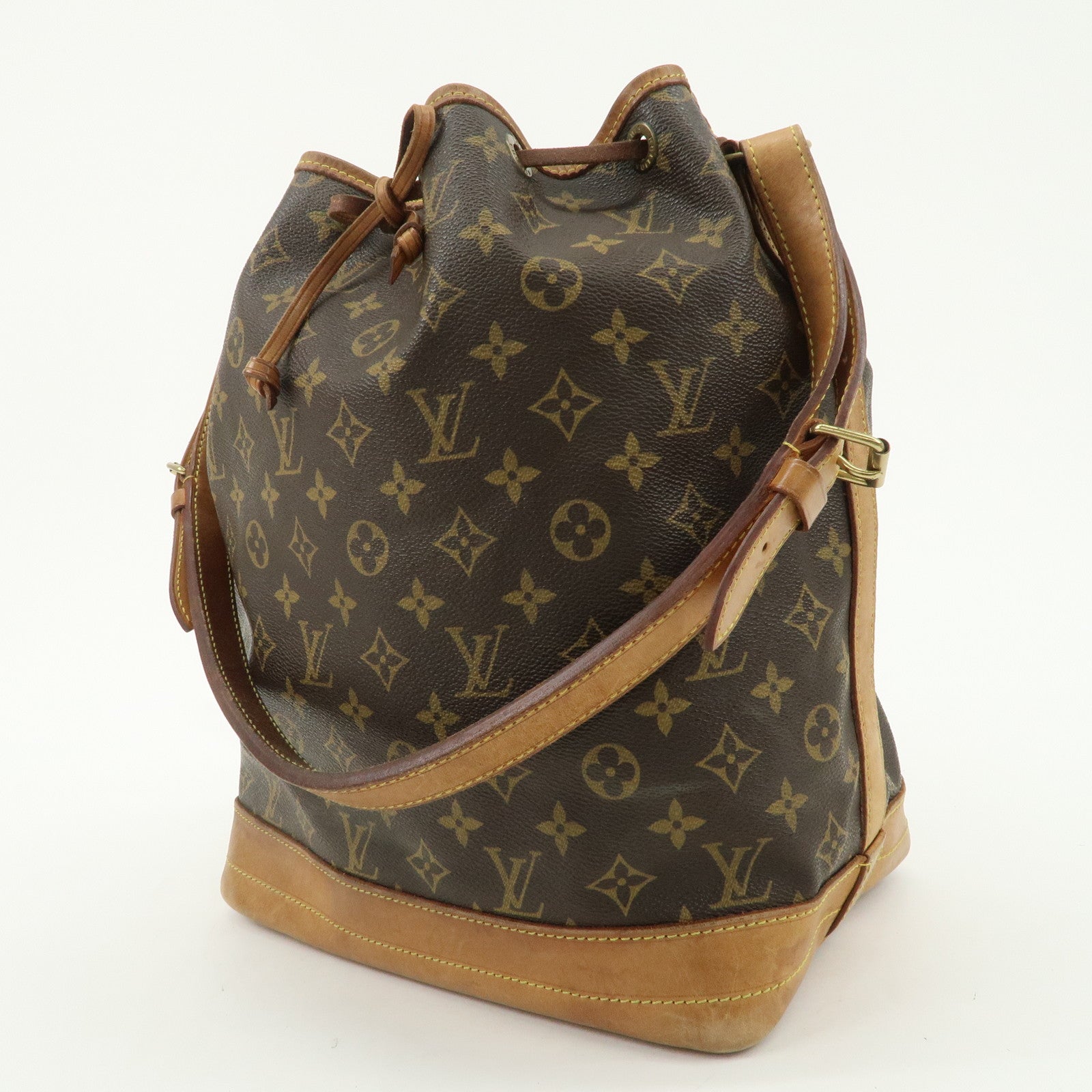 Louis Vuitton Monogram Noe Shoulder Bag Hand Bag Brown M42224 Used