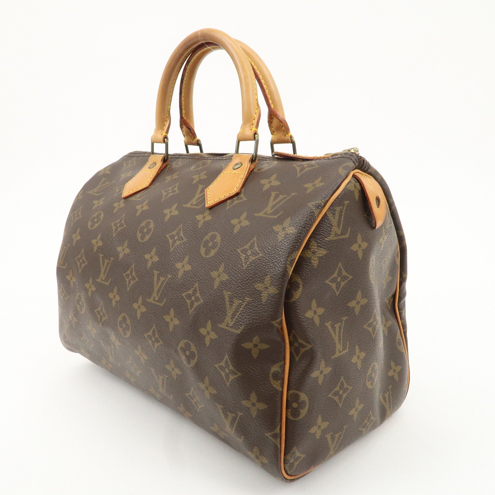 Louis Vuitton Monogram Speedy 30 Hand Bag Boston Bag M41526 Used