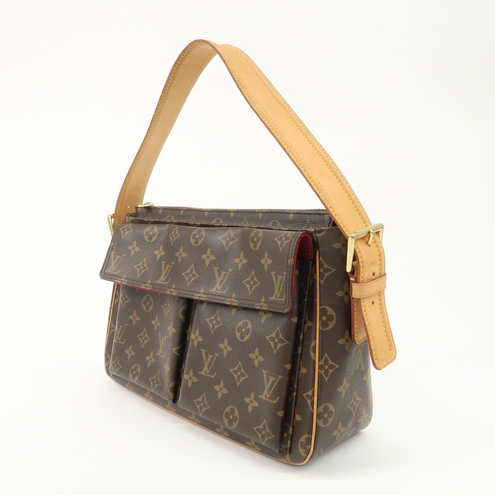 Louis Vuitton Monogram Viva Cite GM Shoulder Bag FA Engraved M51163Used F/S