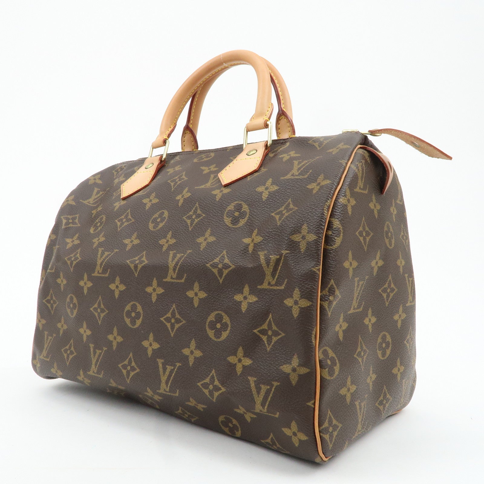 Louis Vuitton Monogram Speedy 30 Hand Bag Boston Bag M41526 Used