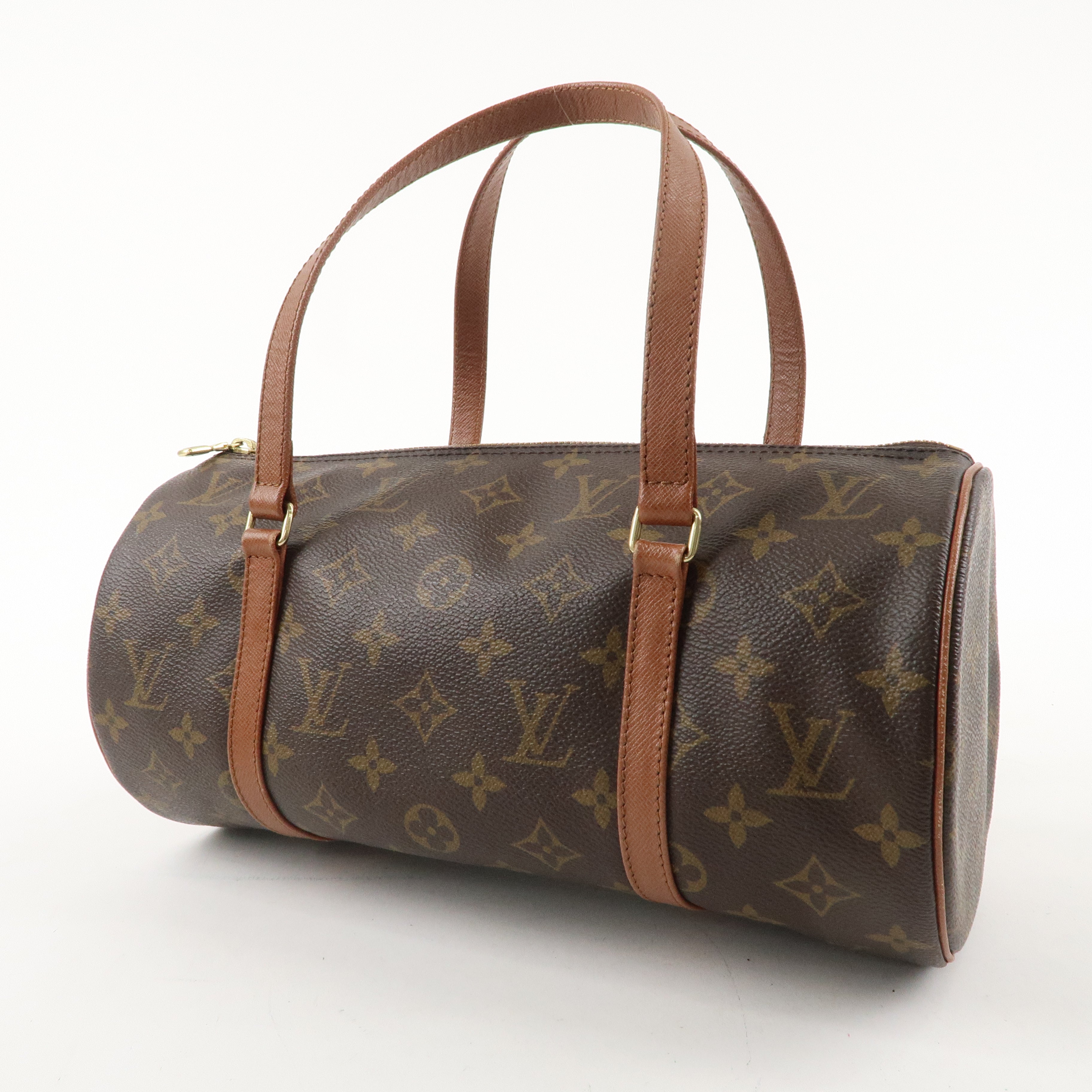 Louis Vuitton Monogram Papillon 30 Hand Bag Brown M51365