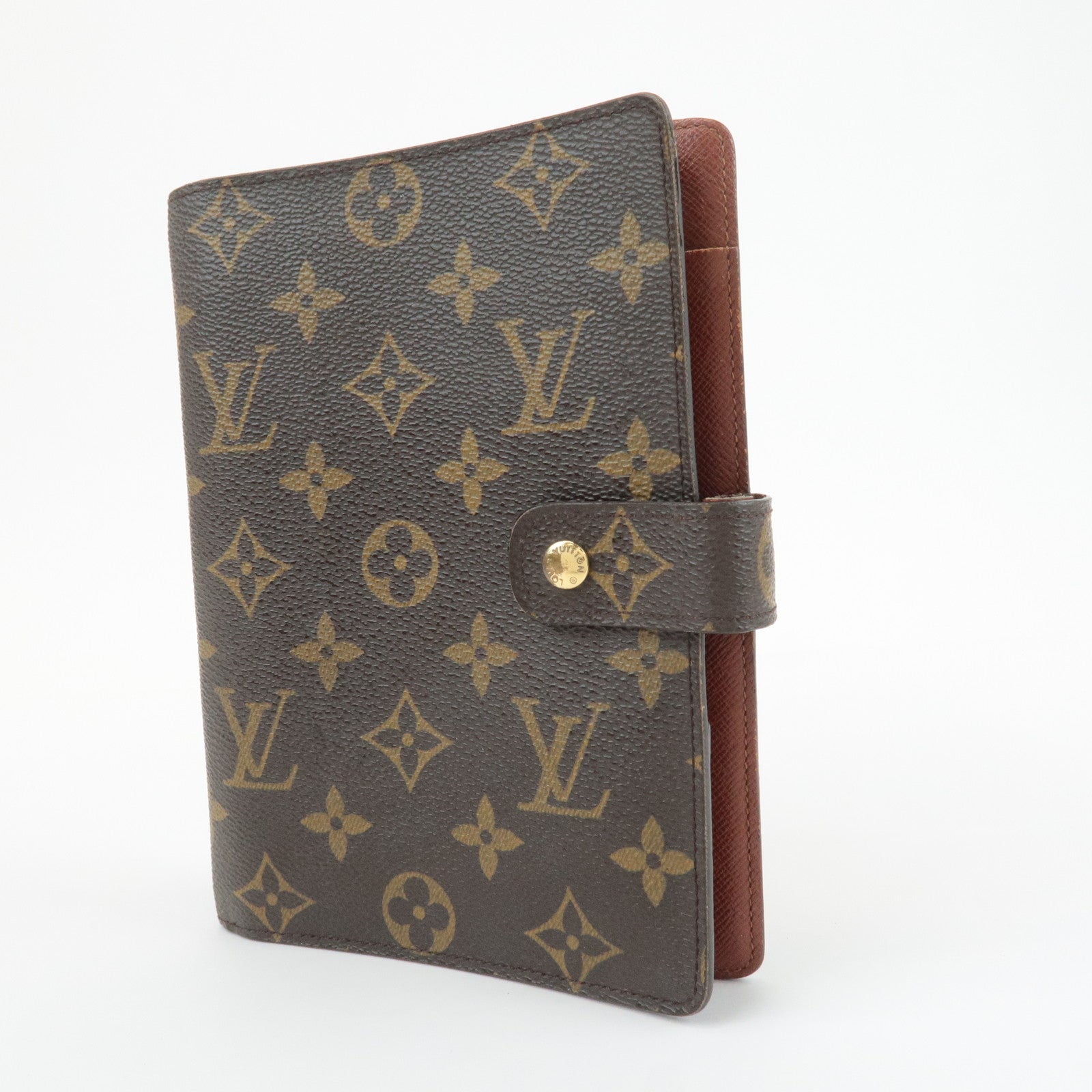 Louis Vuitton Monogram Agenda MM Planner Cover R20105 Used