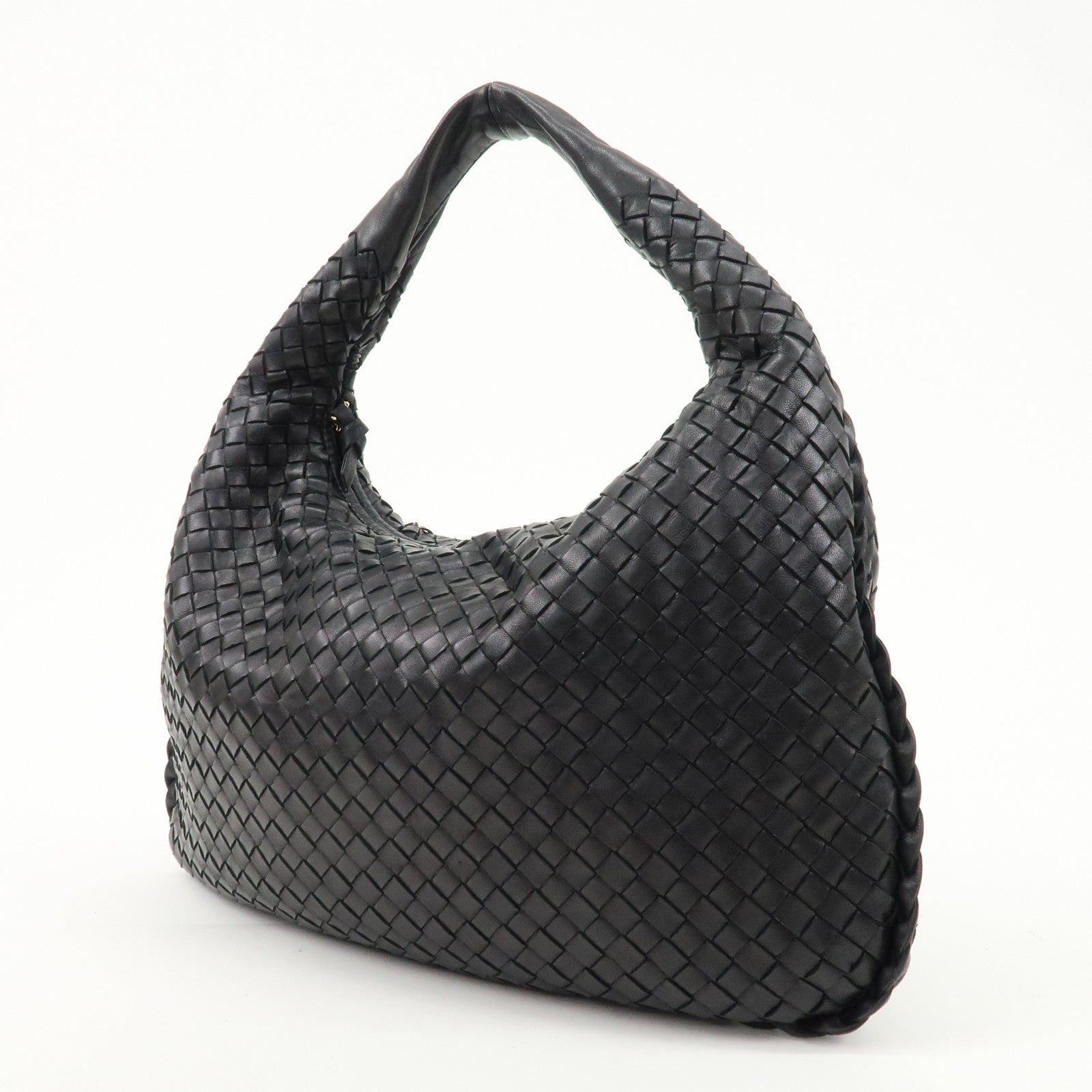 BOTTEGA VENETA Hobo Intrecciato Leather Shoulder Bag 115653