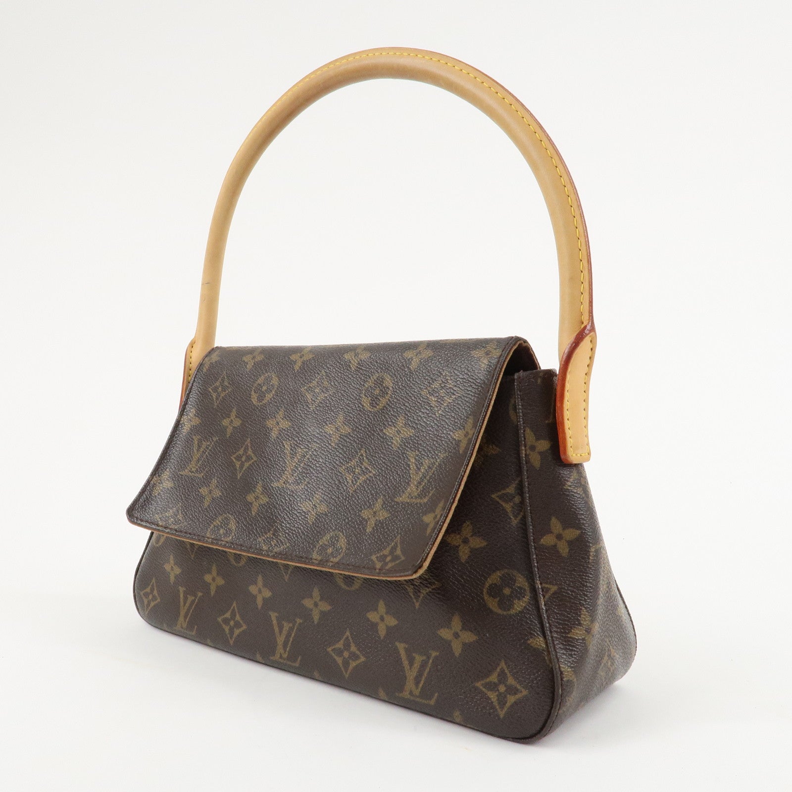 Louis Vuitton Monogram Mini Looping Shoulder Bag Hand Bag M51147 Used