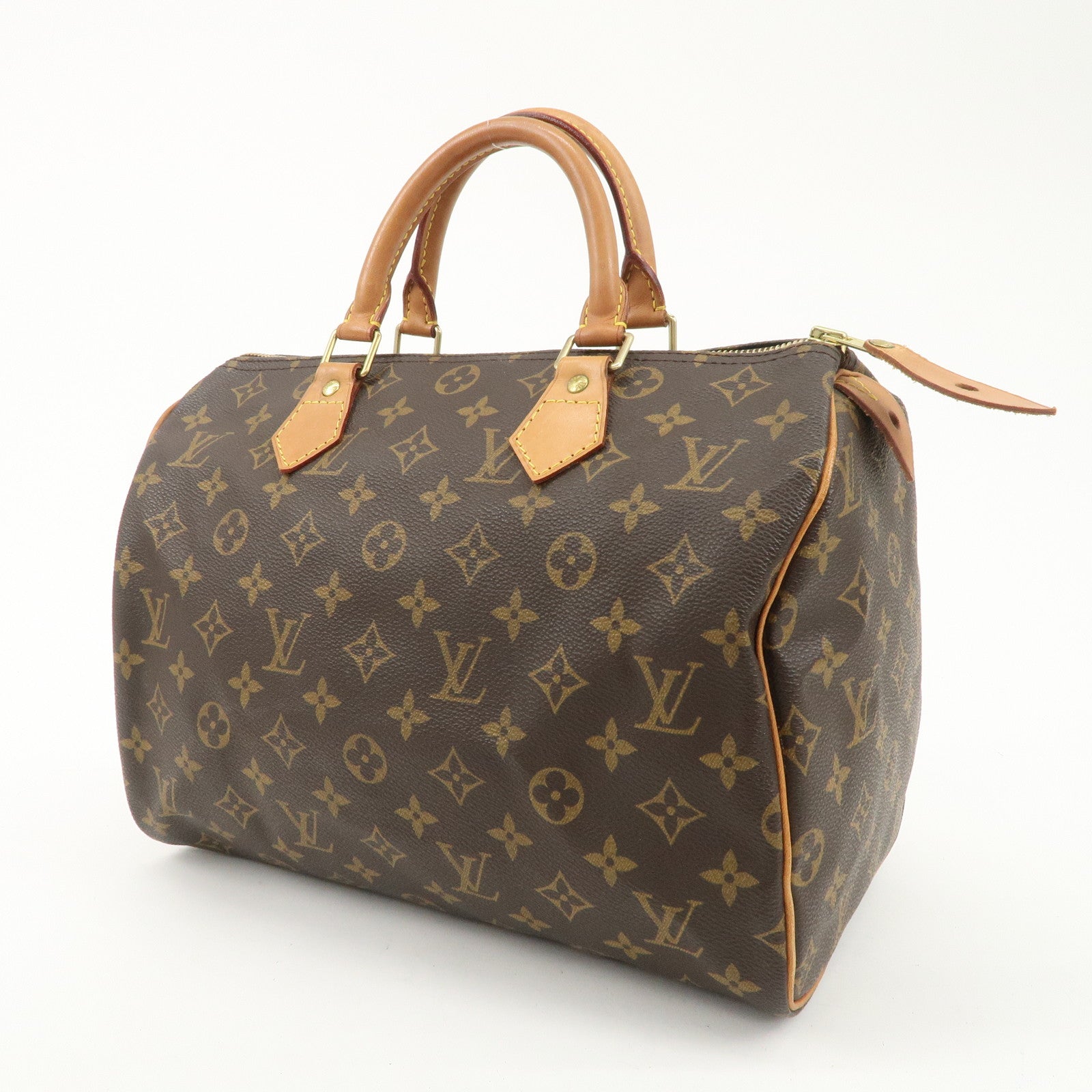 Louis Vuitton Monogram Speedy 30 Hand Bag Boston Bag M41526 Used