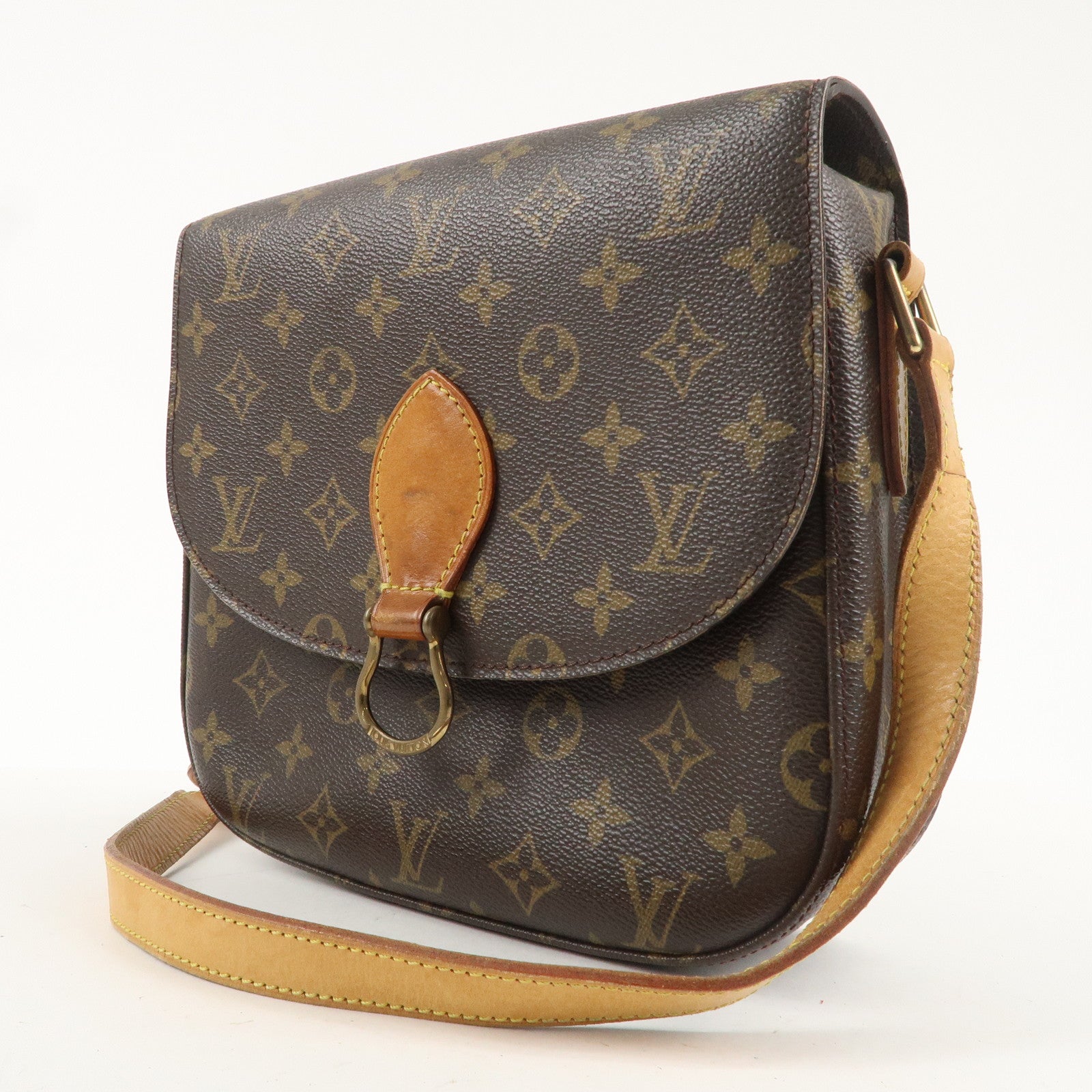 Louis Vuitton Monogram Saint Cloud GM Shoulder Bag Brown M51242