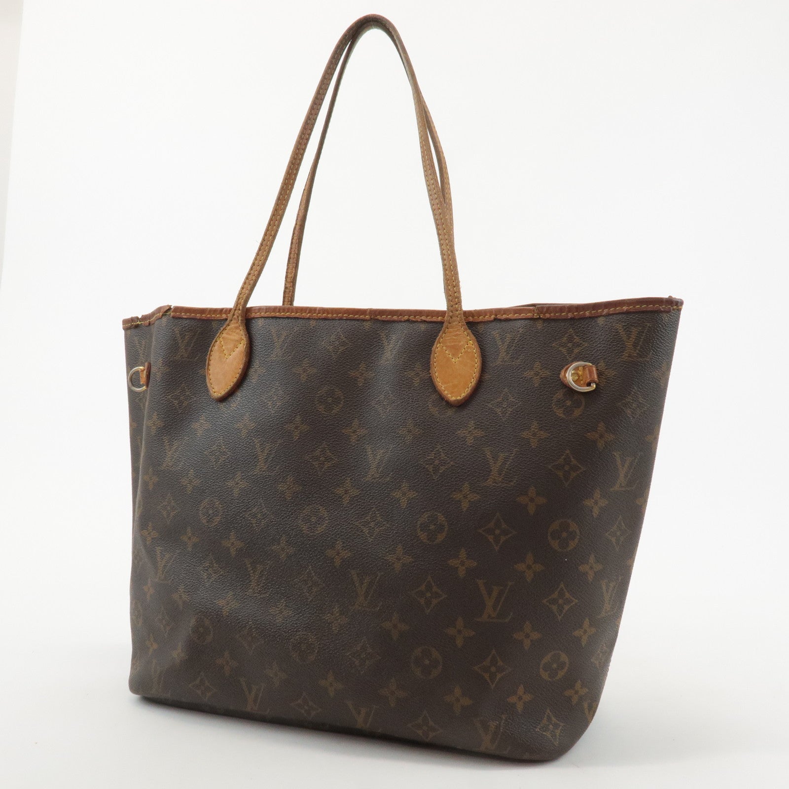 Louis Vuitton Monogram Neverfull MM Tote Bag Brown M40156