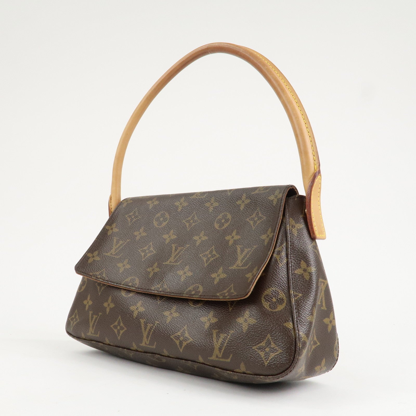 Louis Vuitton Monogram Mini Looping Shoulder Bag Hand Bag M51147 Used