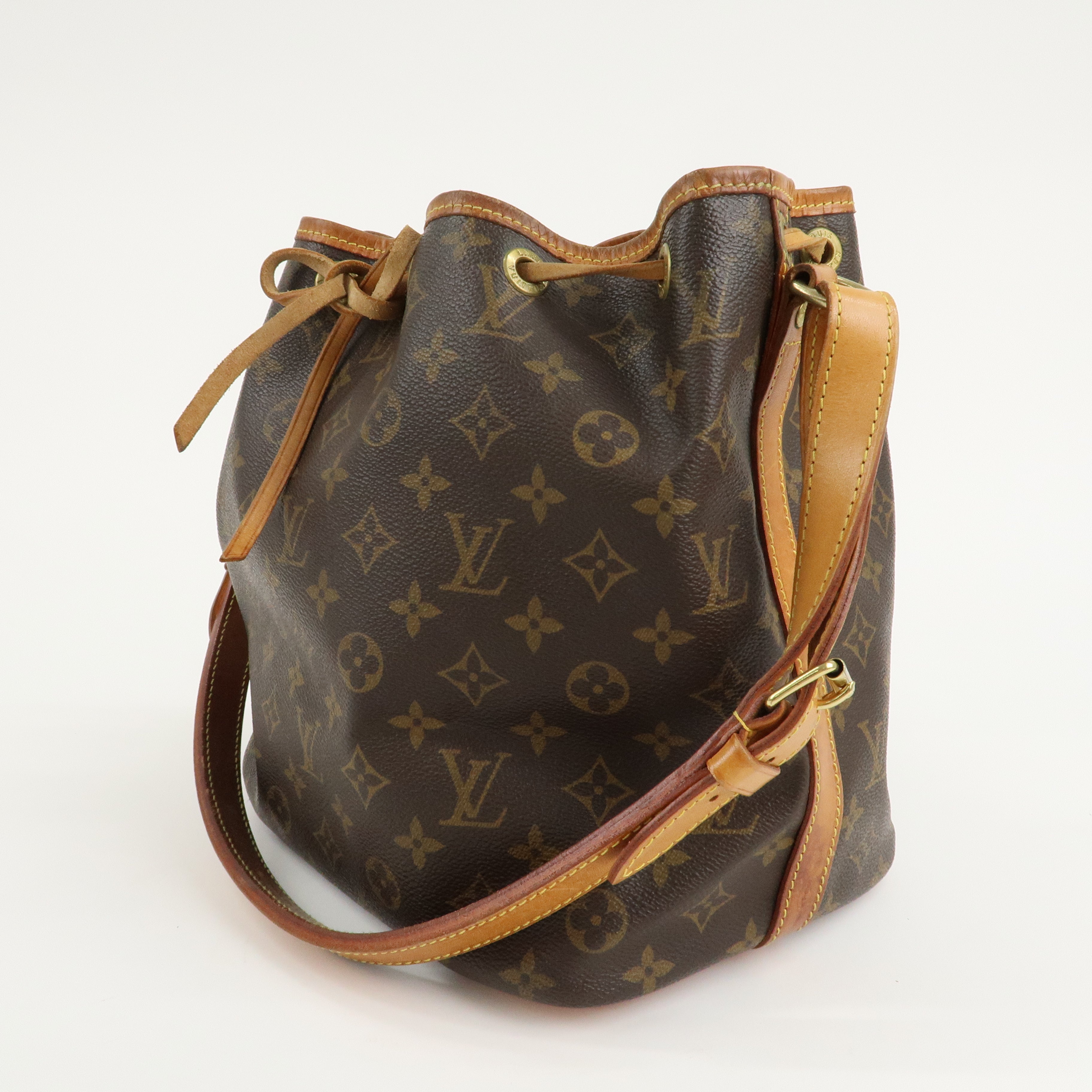 Louis Vuitton Monogram Petit Noe Shoulder Bag Brown M42226 Used