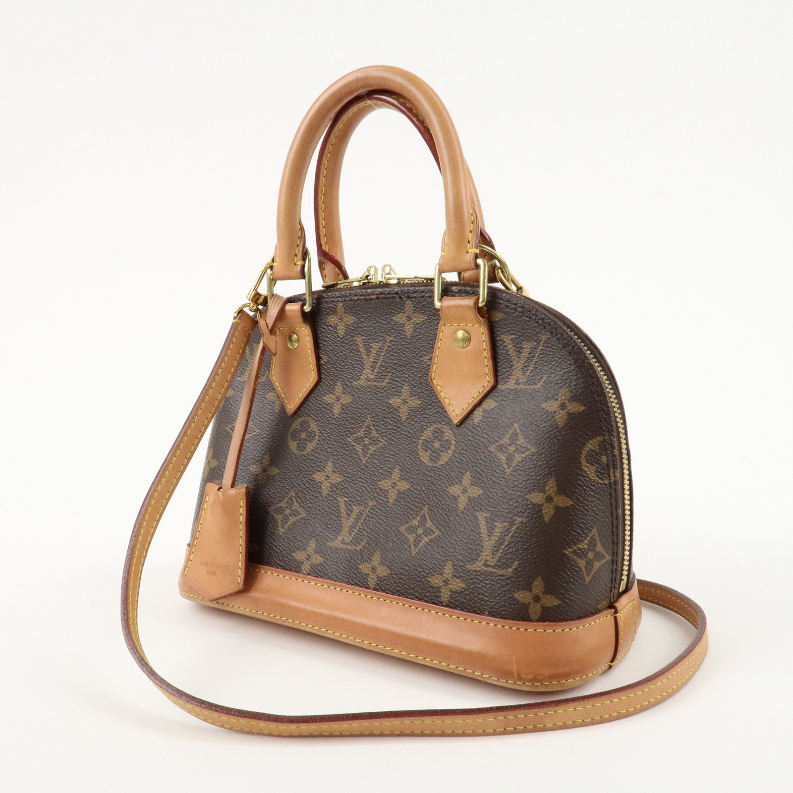 Louis Vuitton Monogram Alma BB 2Way Hand Bag Shoulder Bag M53152 Used