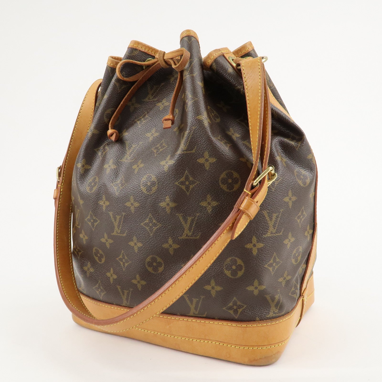 Louis Vuitton Monogram Noe Shoulder Bag Hand Bag Brown M42224 Used