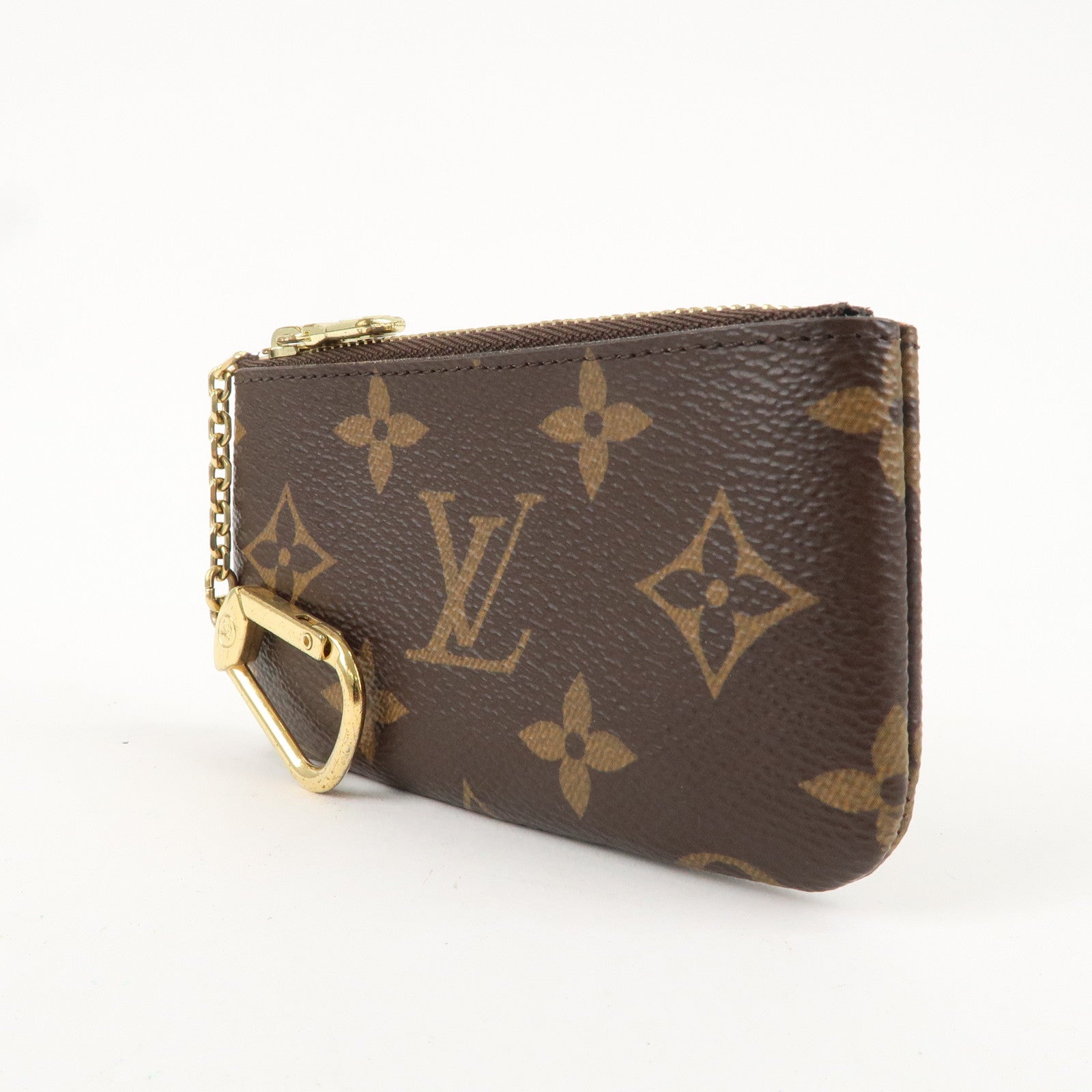 Louis Vuitton Monogram Pochette Cles Coin Case Key Case  M62650