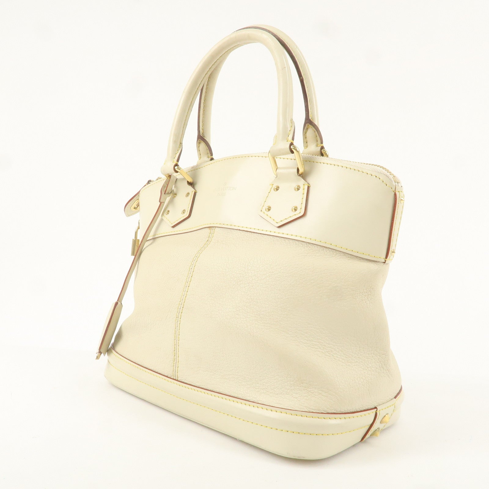 Louis Vuitton Suhari Lock It PM Hand Bag Blanc M91887