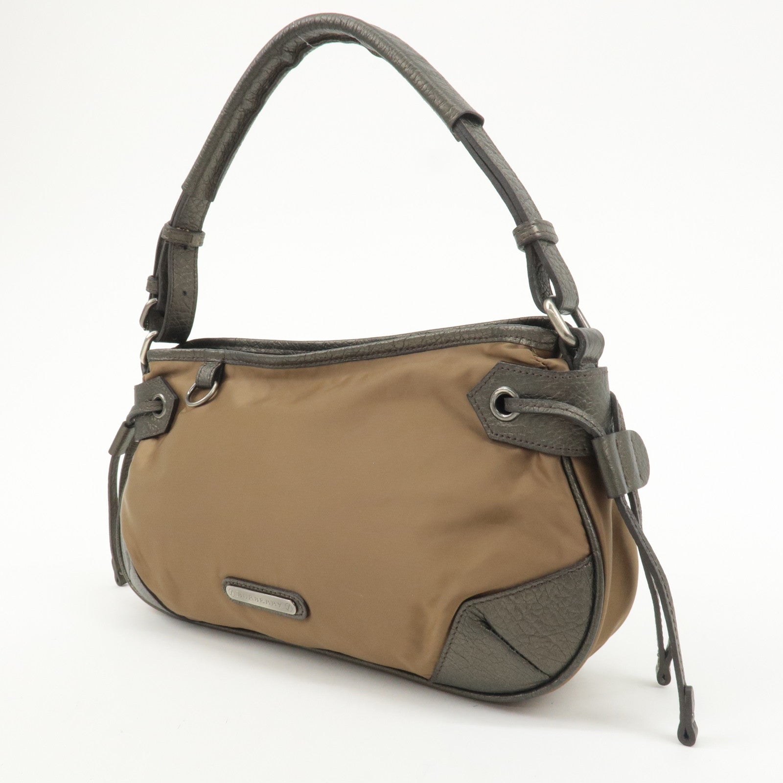 Burberry Nylon Leather One-Shoulder Bag